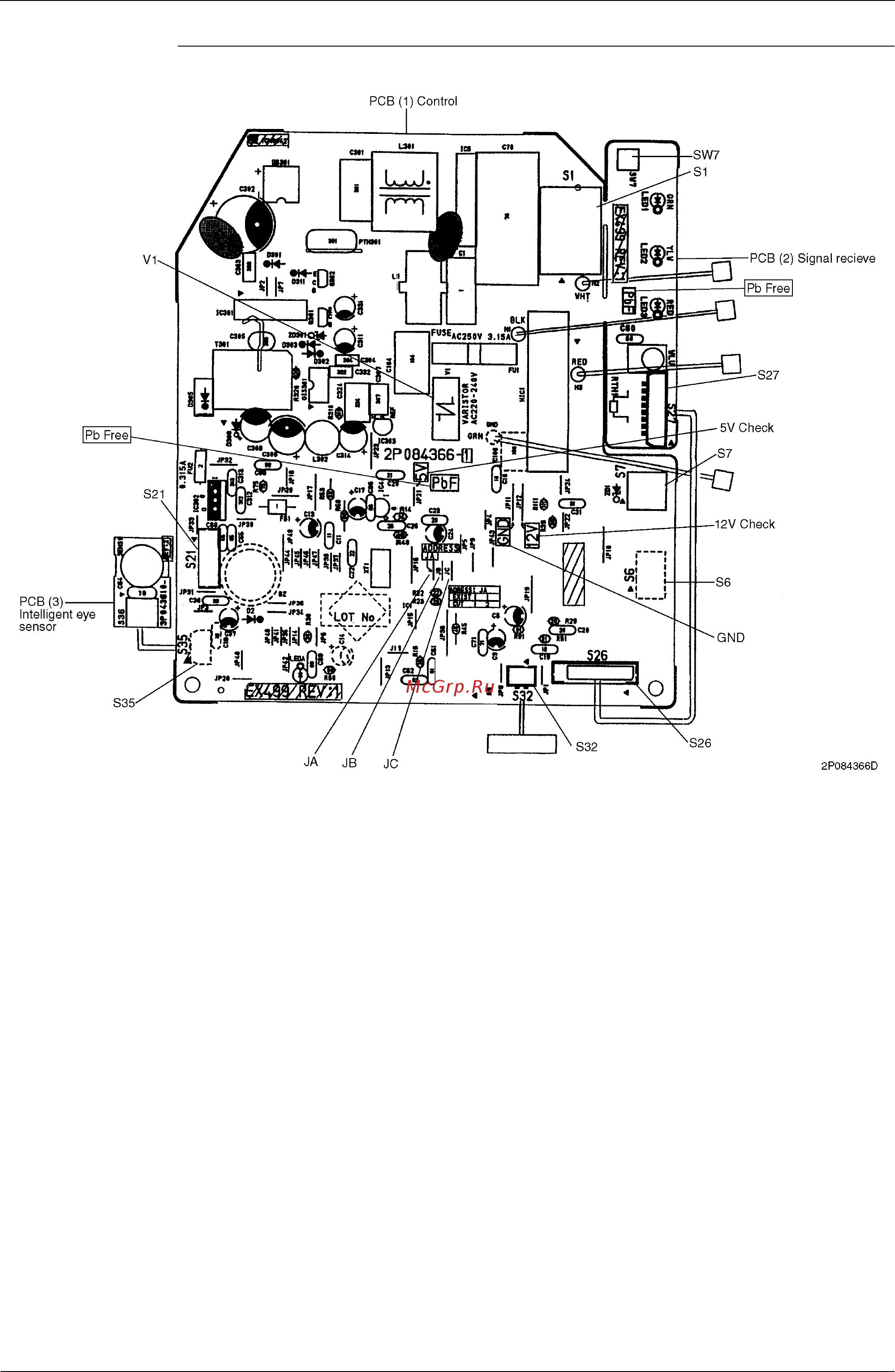 Daikin FTKE35BVMT [75/304] Pcb detail