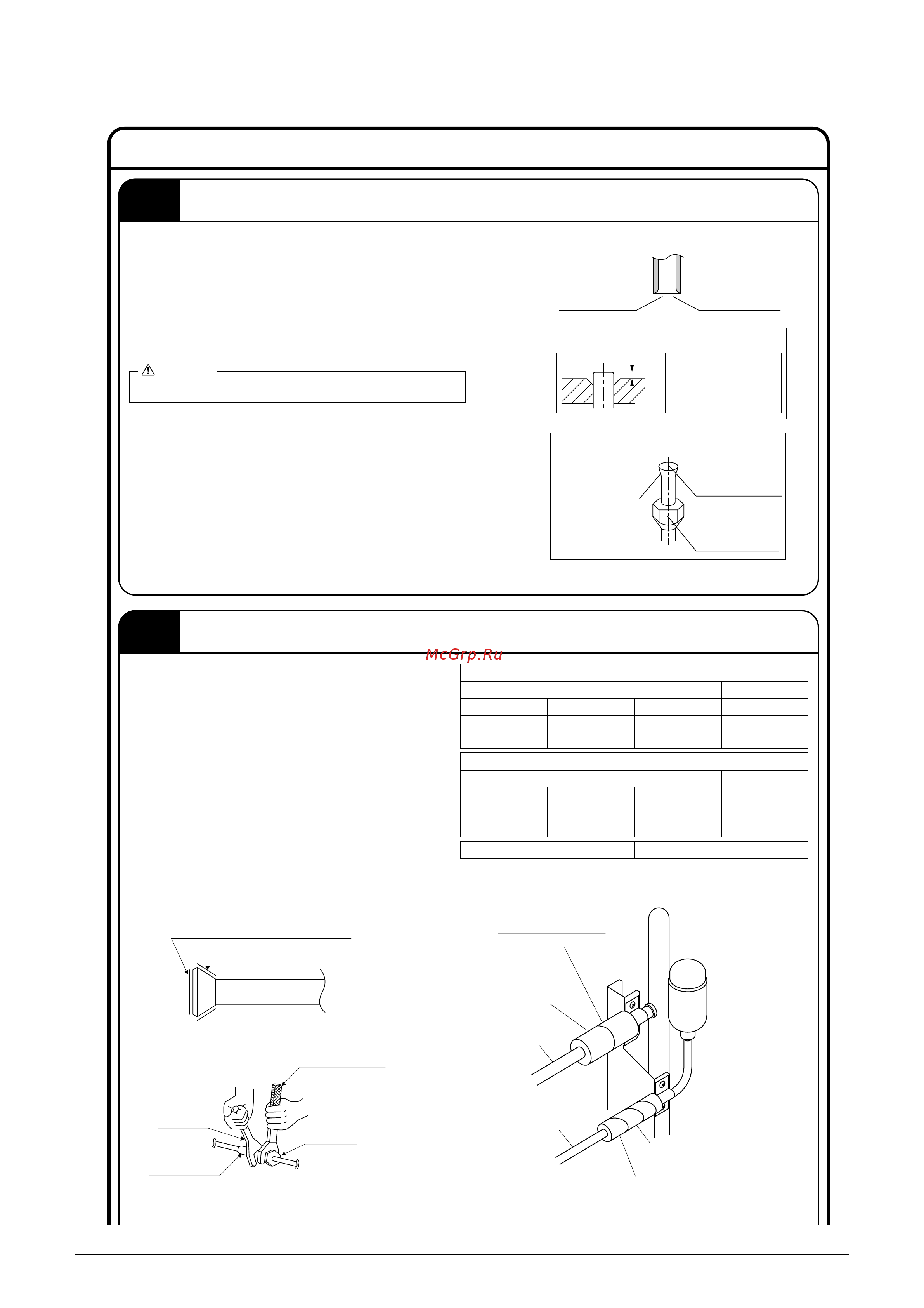 Daikin CDX25AVMA [165/268] Use torque wrenches when tightening the flare nuts to prevent damage to the flare nuts and escaping gas 2 to prevent gas leakage apply refrigeration machine oil on both inner and outer surfaces of the flare