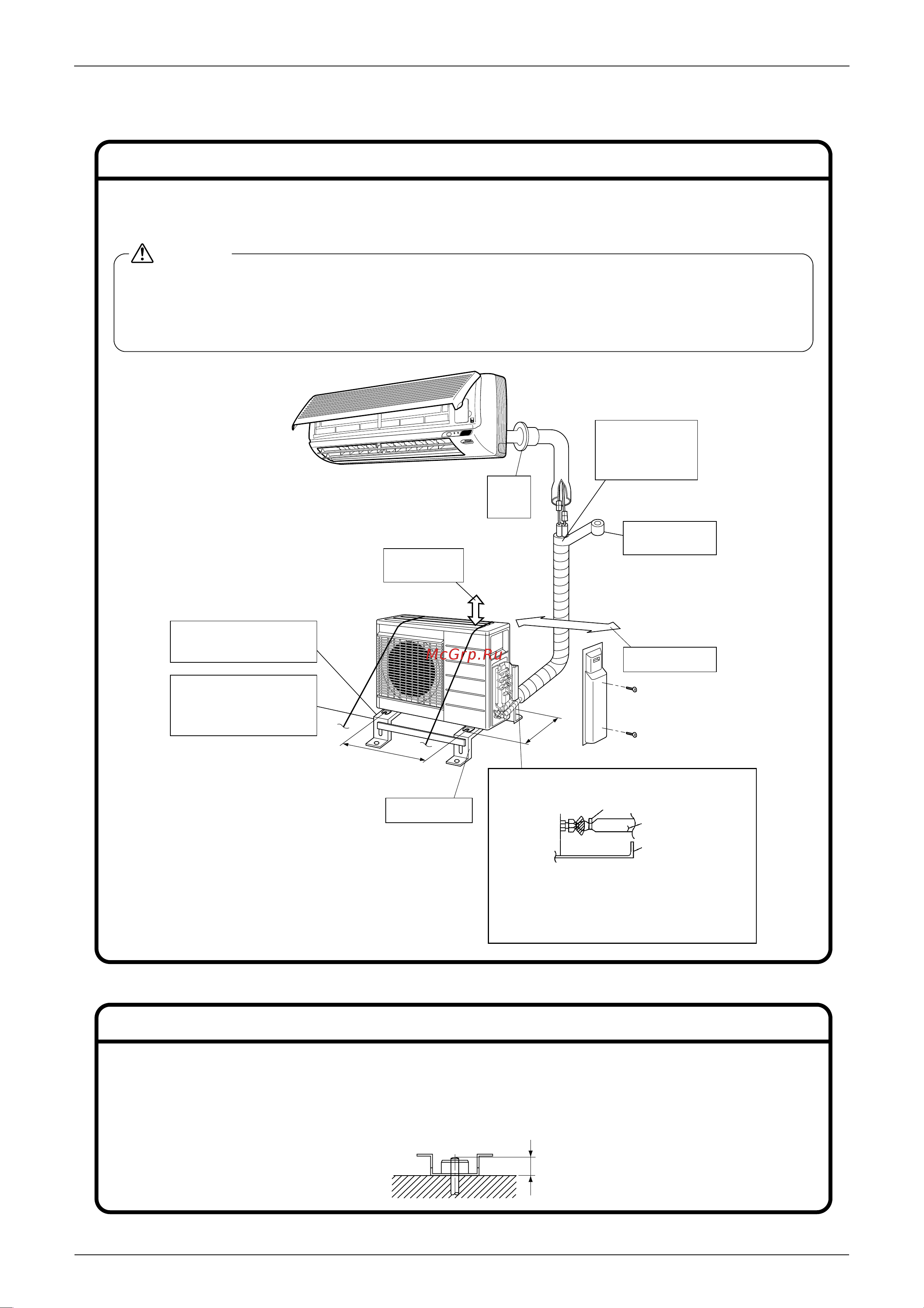 Daikin CDK60AVMA [175/268] Indoor outdoor unit installation drawings