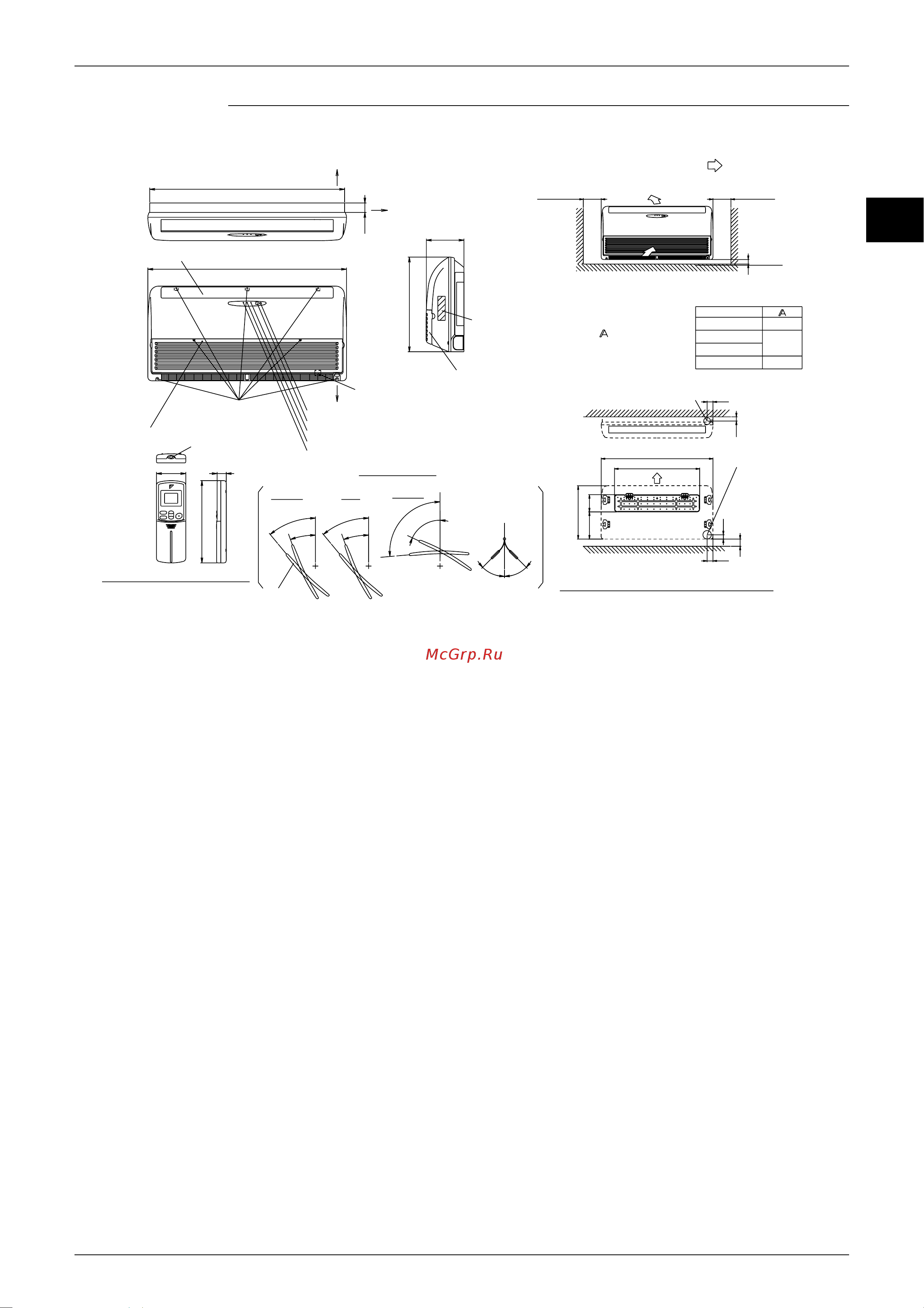 Daikin CDK50AVMA [32/268] Ed12 321a dimensions