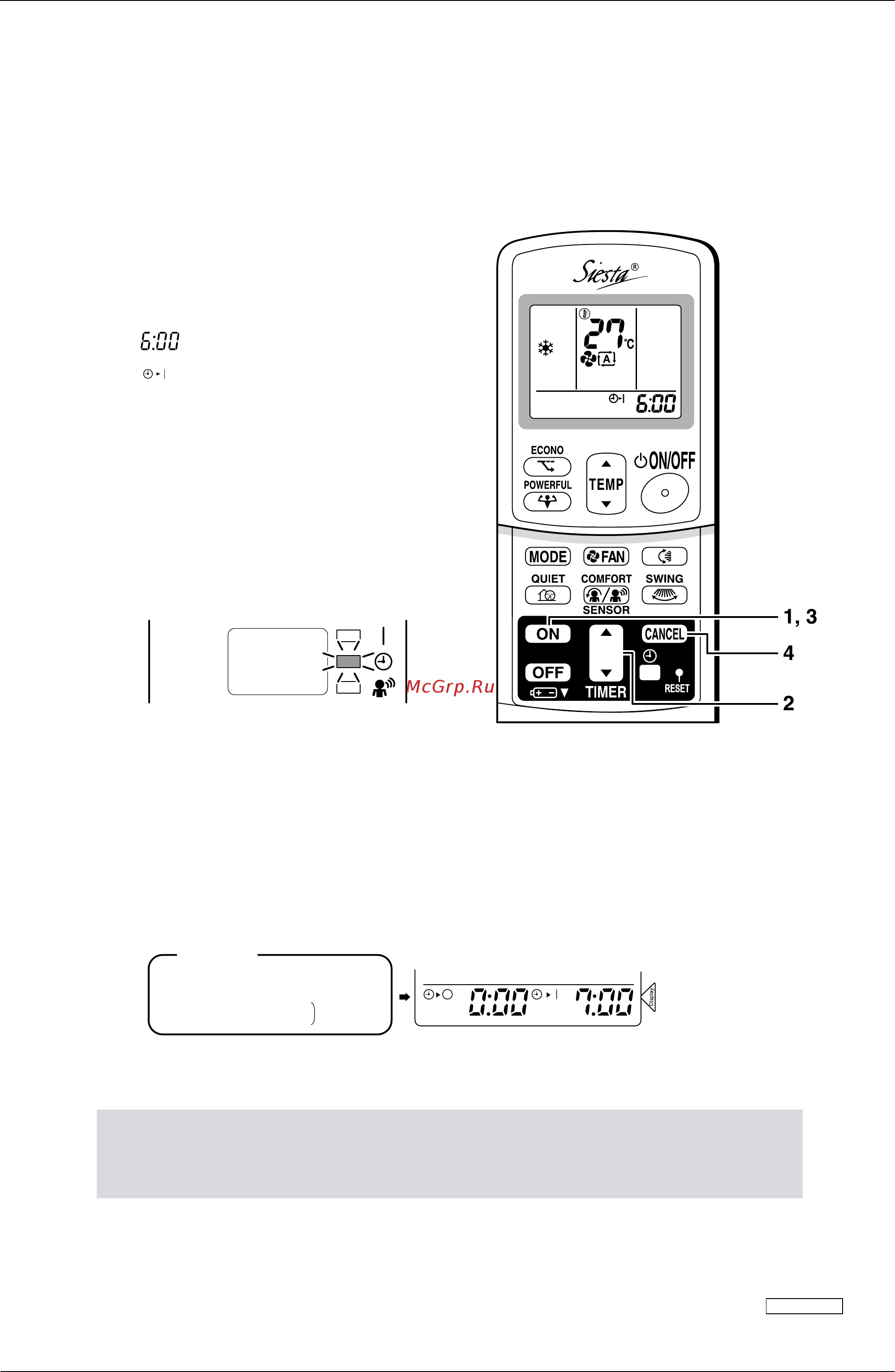 Daikin FTXS42G2V1B [104/319] To cancel on timer operation