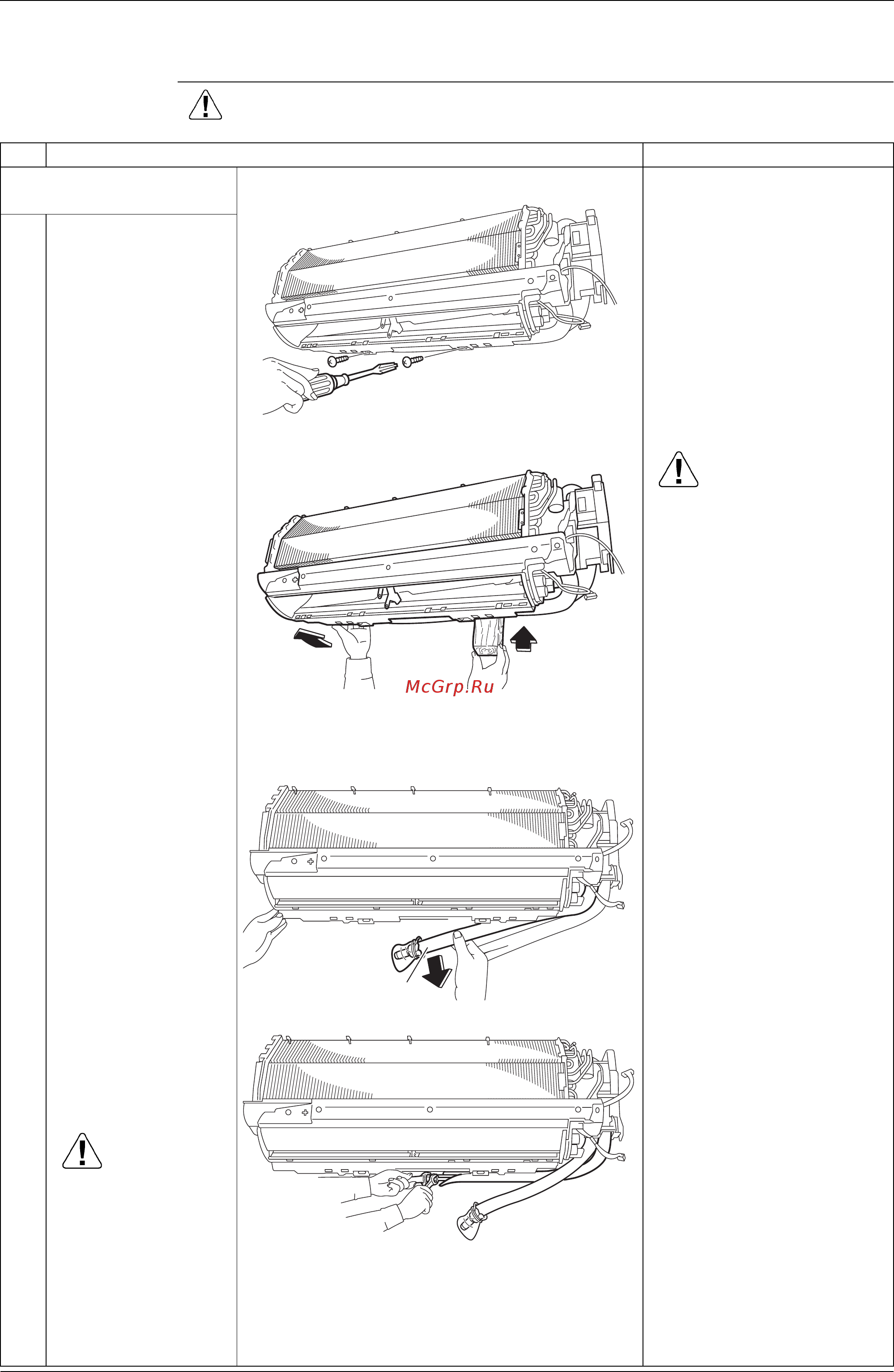 Daikin FTXS50G2V1B [186/319] Removal of indoor heat exchanger