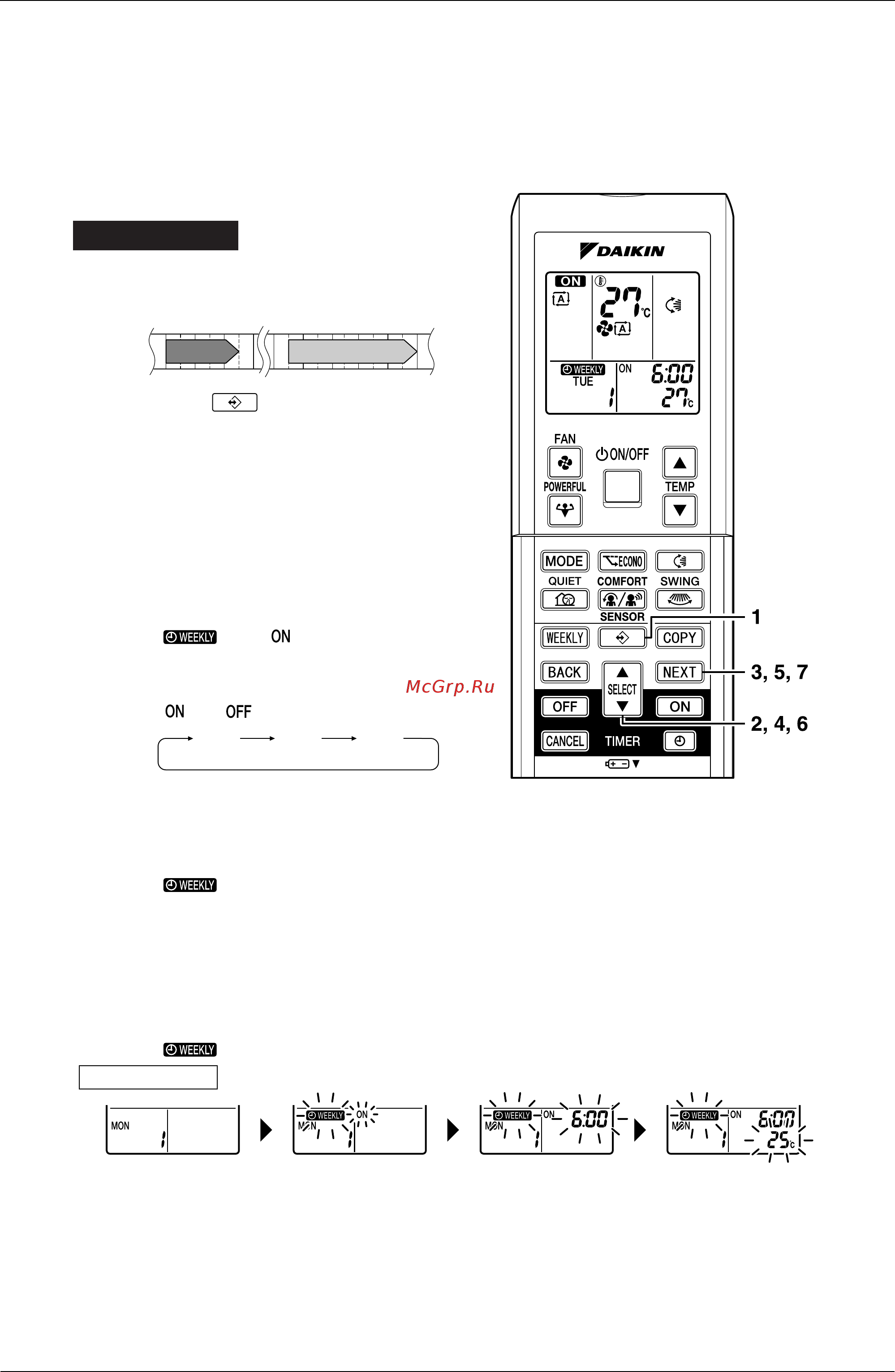 Daikin FTXS35G2V1B [88/319] To use weekly timer operation
