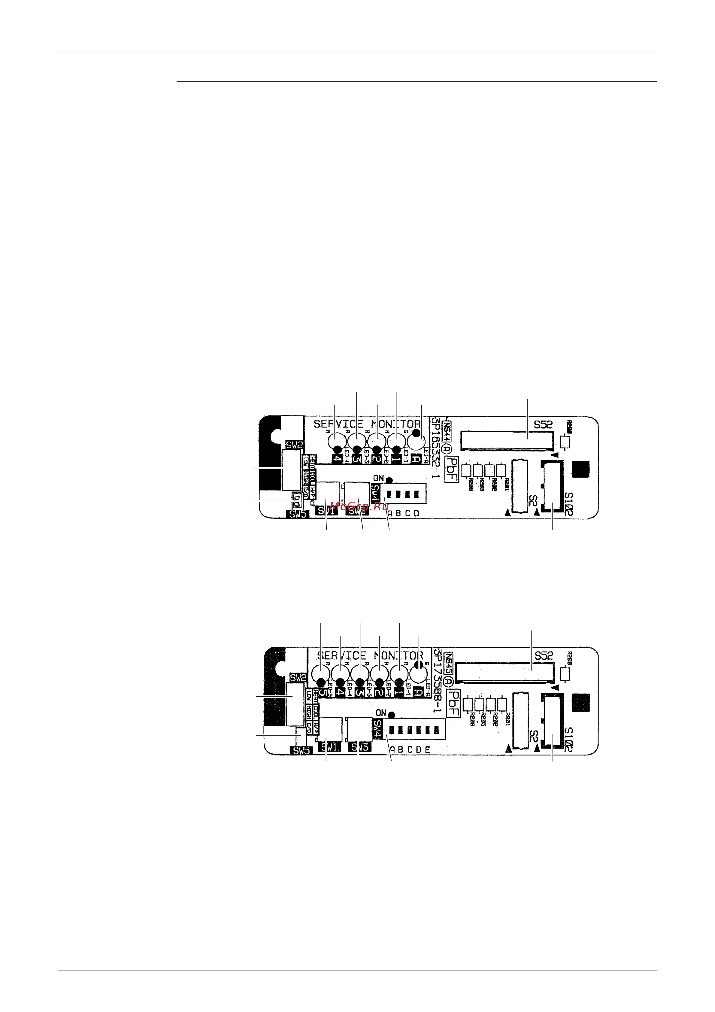 Daikin FDXS25E7VMB [57/302] Service monitor pcb