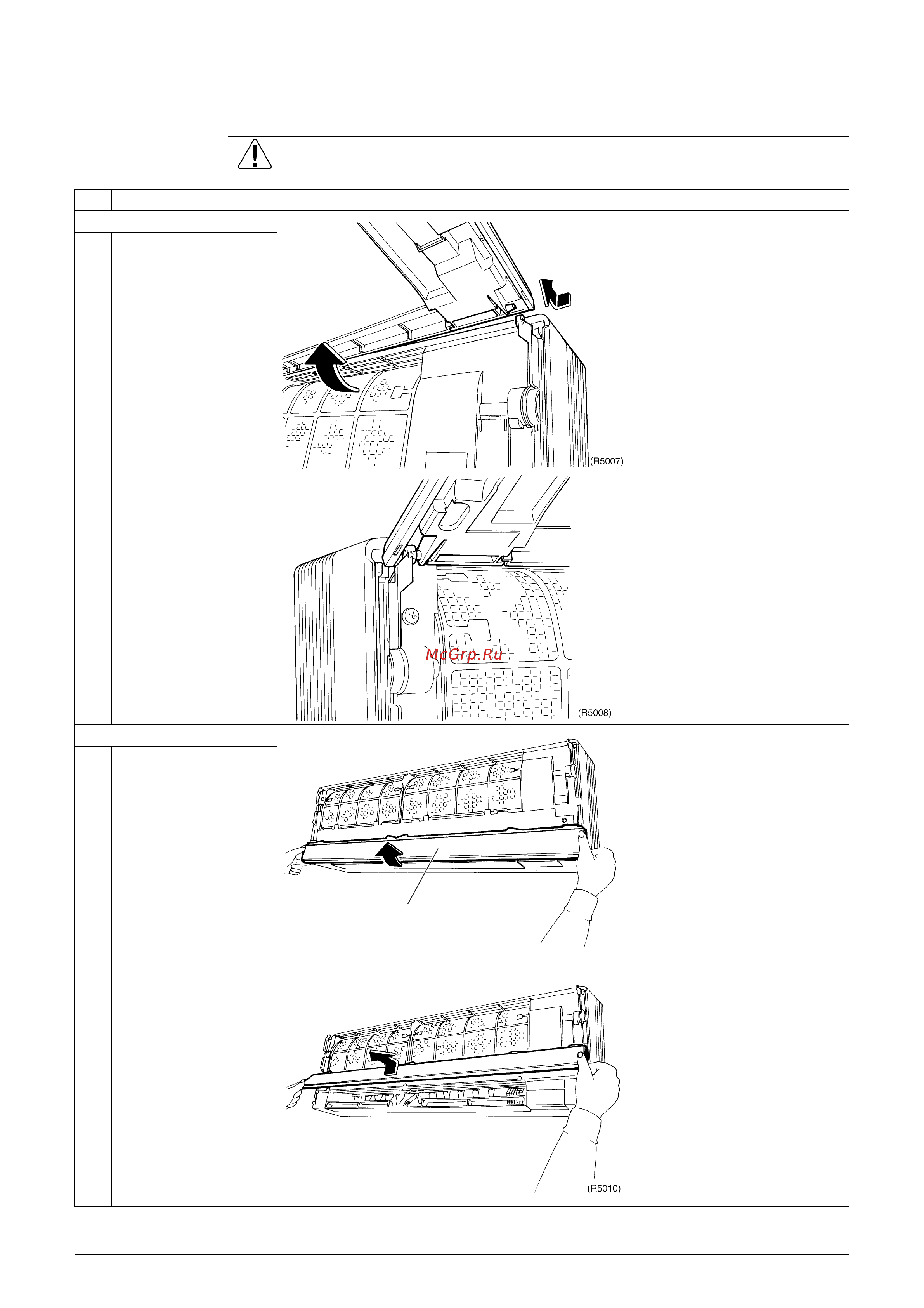 Daikin FTXG25EVMAW [127/200] Removal of front grille