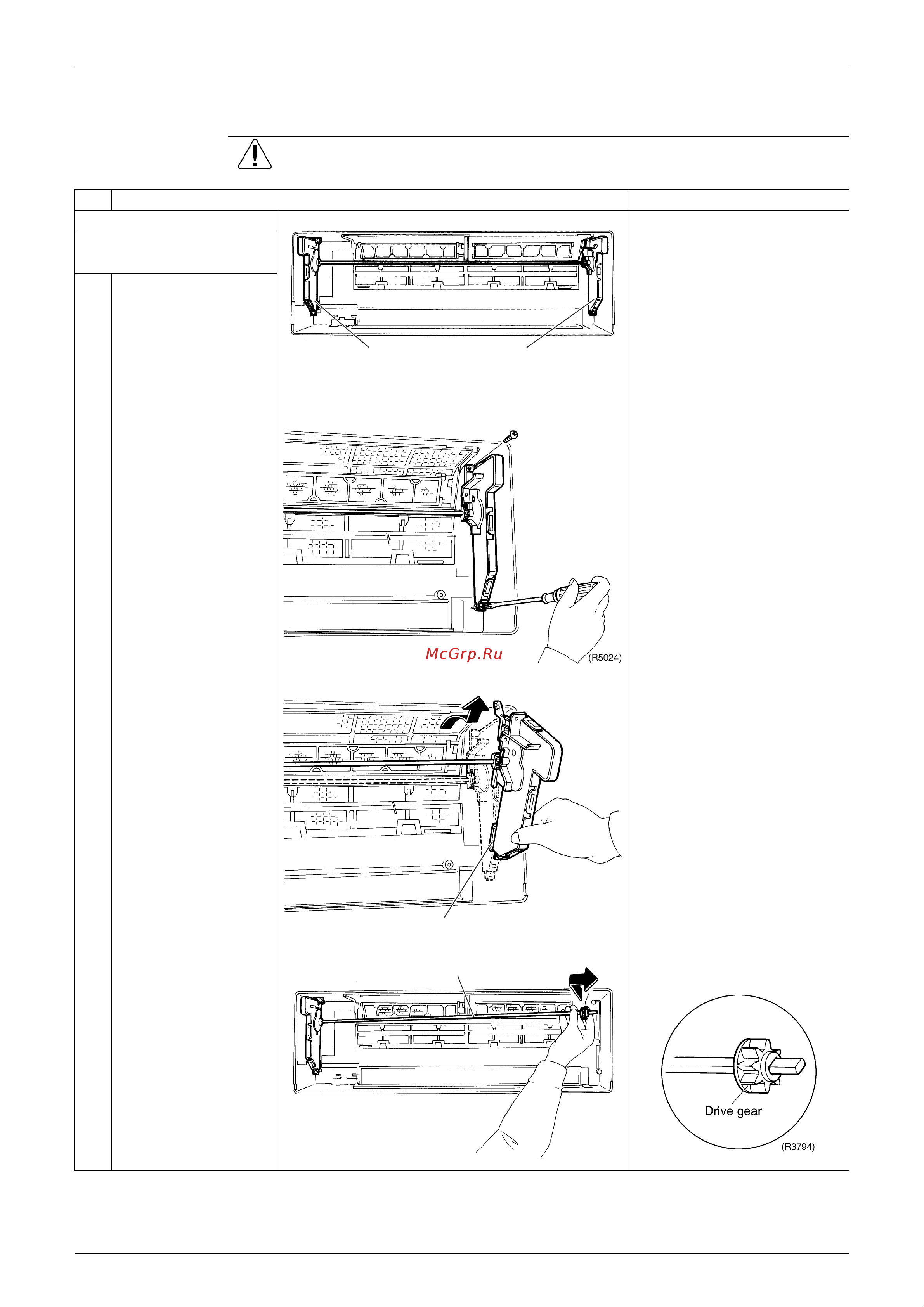 Daikin FTXG25EVMAW [133/200] Removal of assembly of front panel mechanism