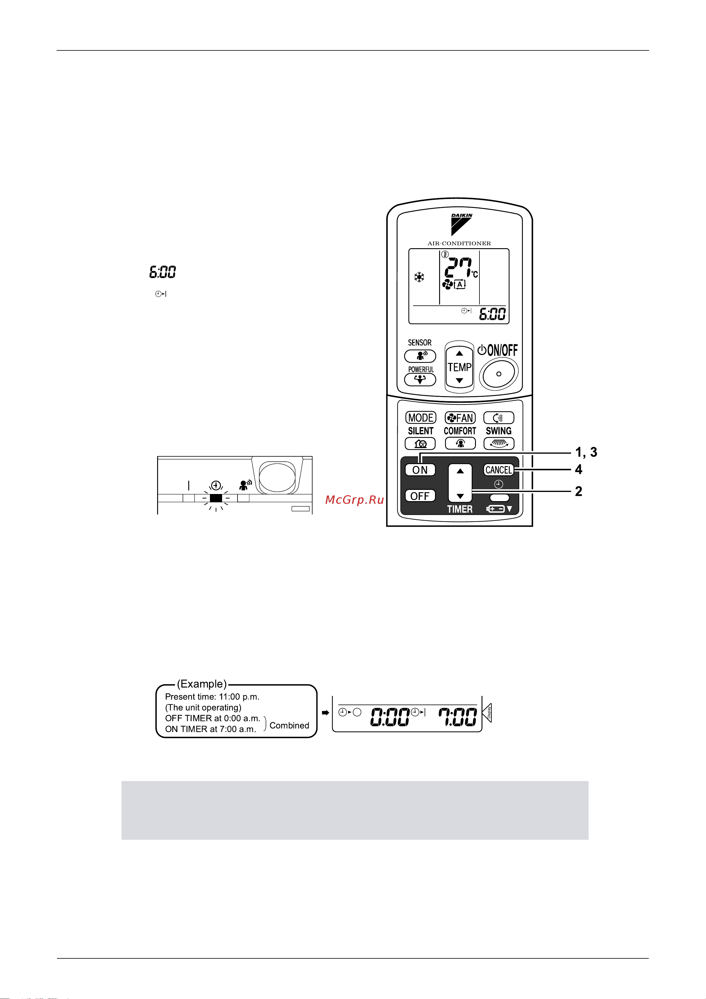 Daikin FTXG25EVMAW [73/200] To cancel on timer operation