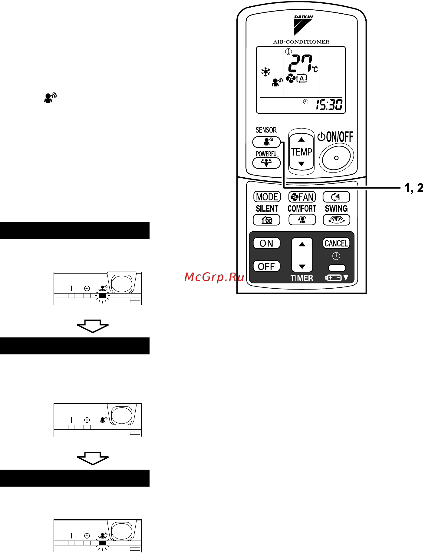 Daikin FTXG35EVMAS [17/30] Intelligent eye operation
