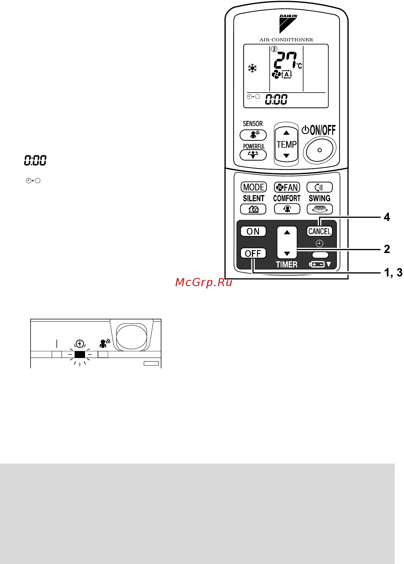 Daikin FTXG35EVMAS [19/30] Timer operation