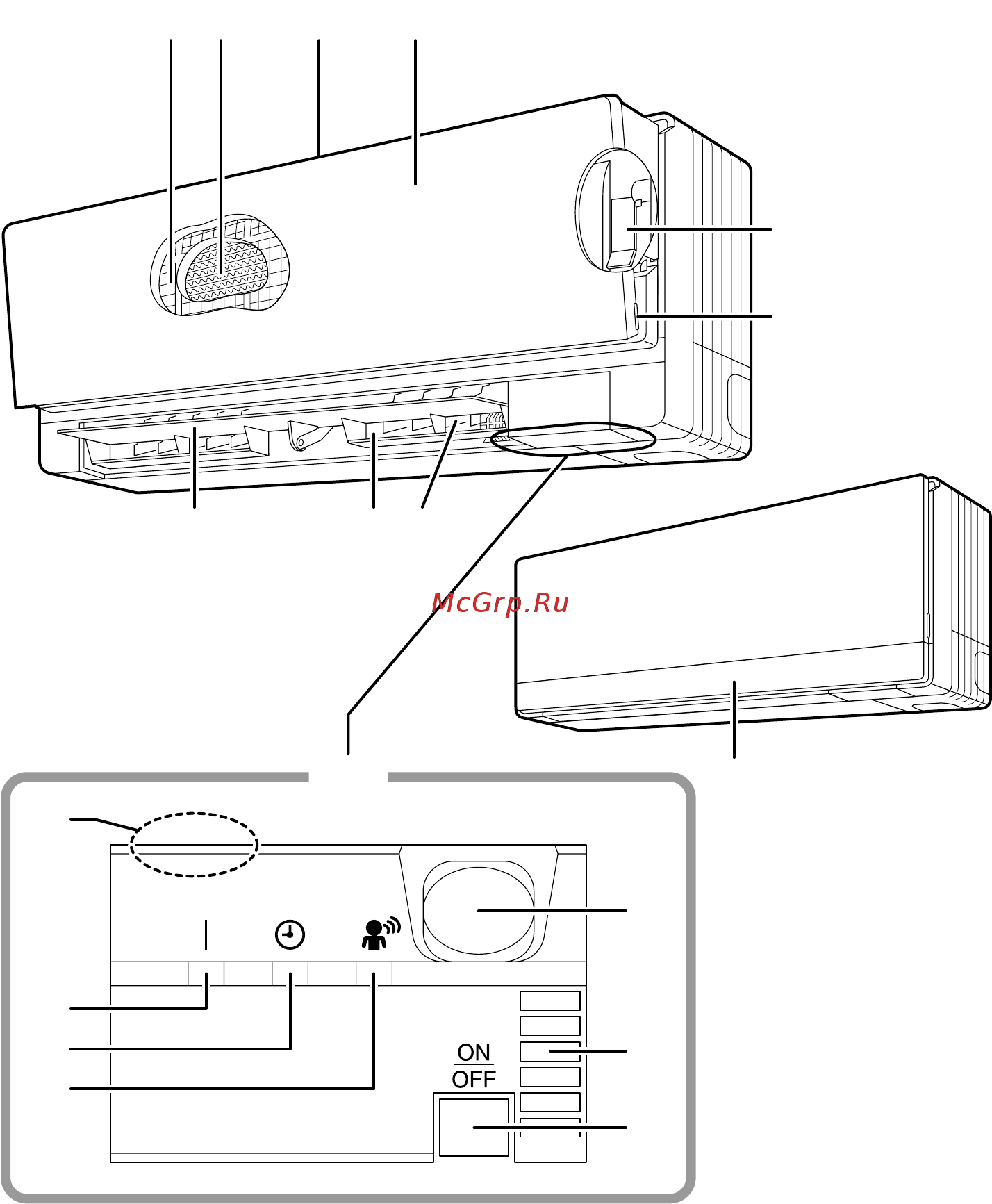Daikin FTXG35EVMAS [5/30] Names of parts