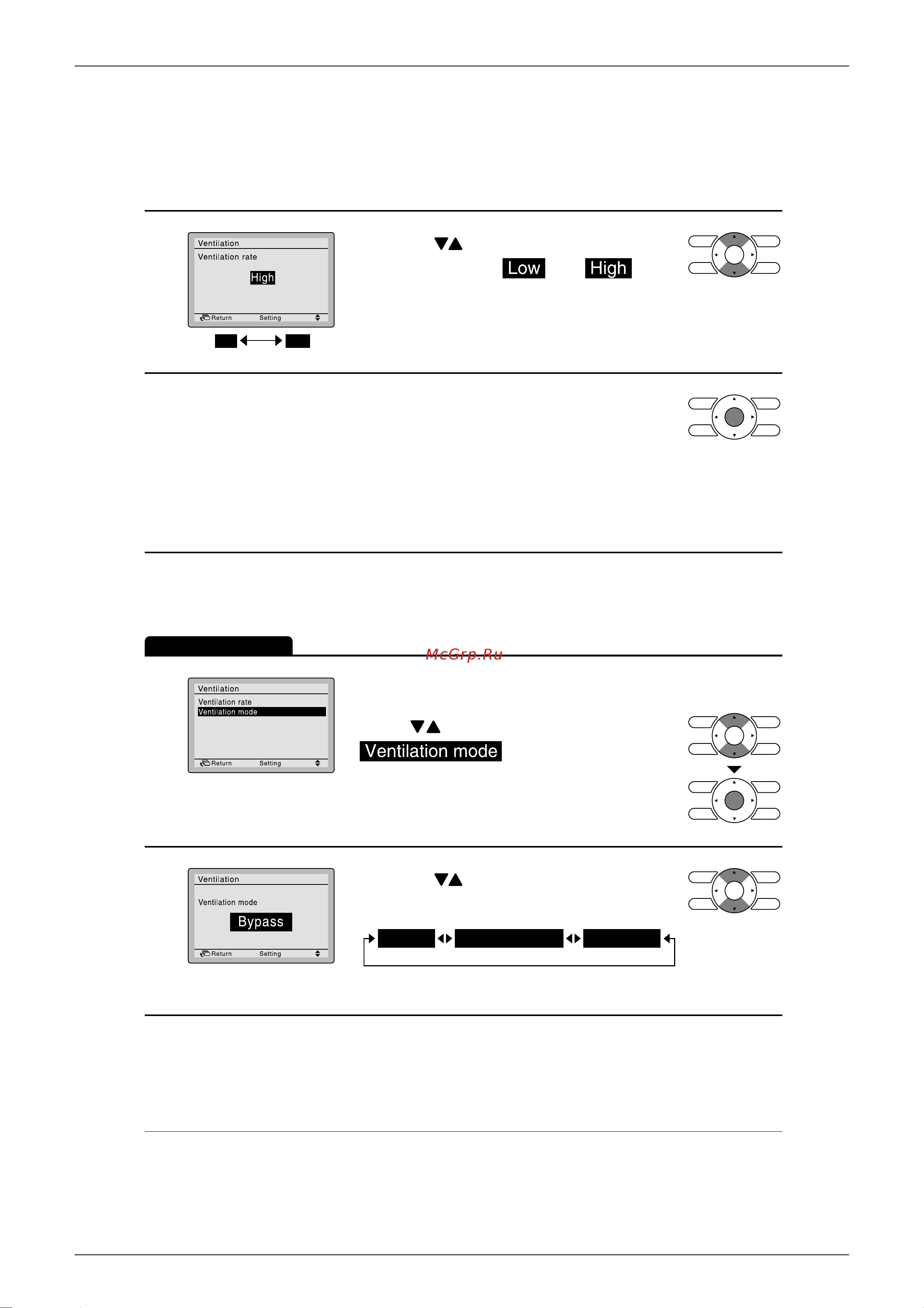 Daikin 4MXS68F2V1B [263/501] Changing ventilation mode