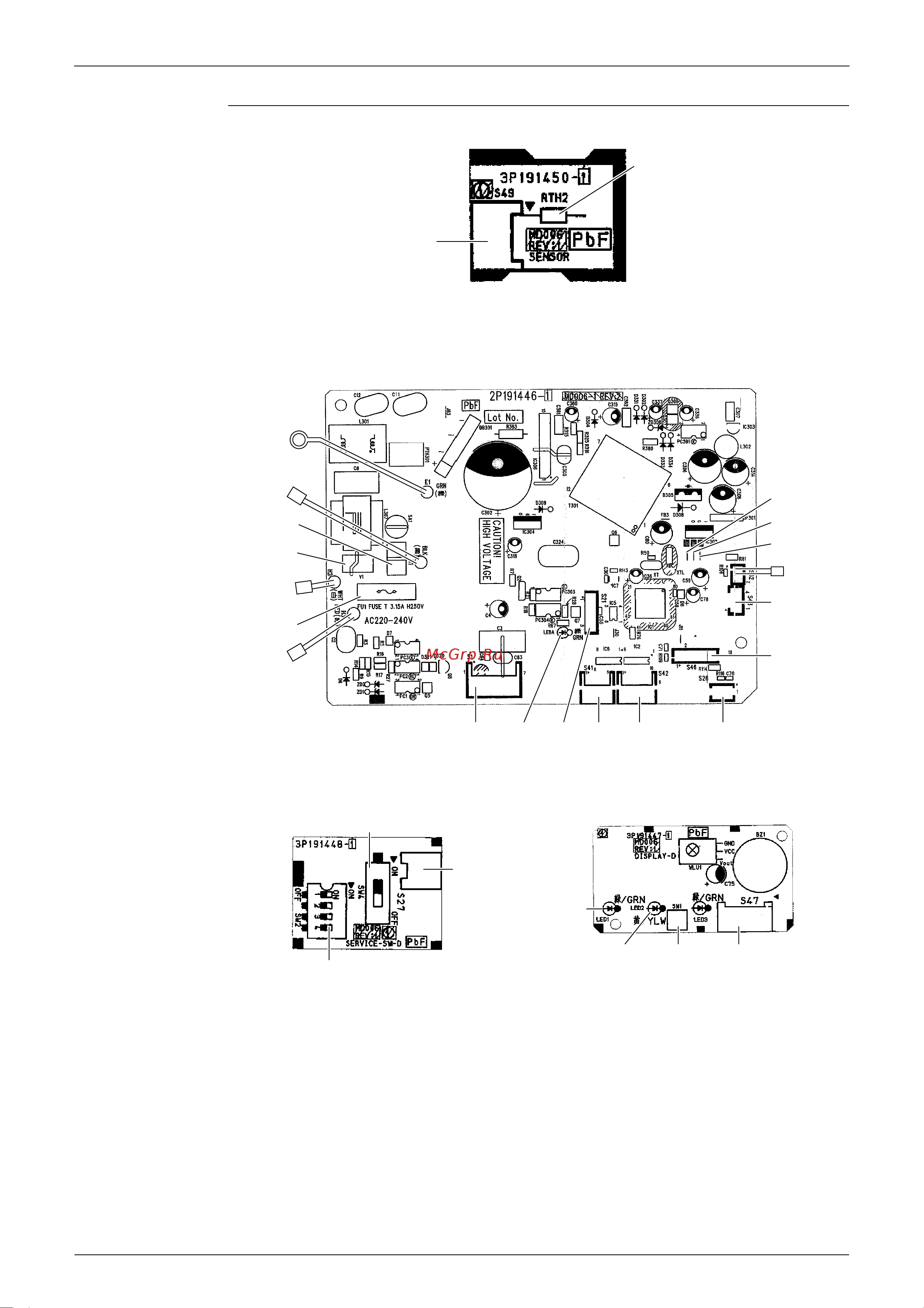 Daikin 4MXS68F2V1B [72/501] Pcb 2 control pcb