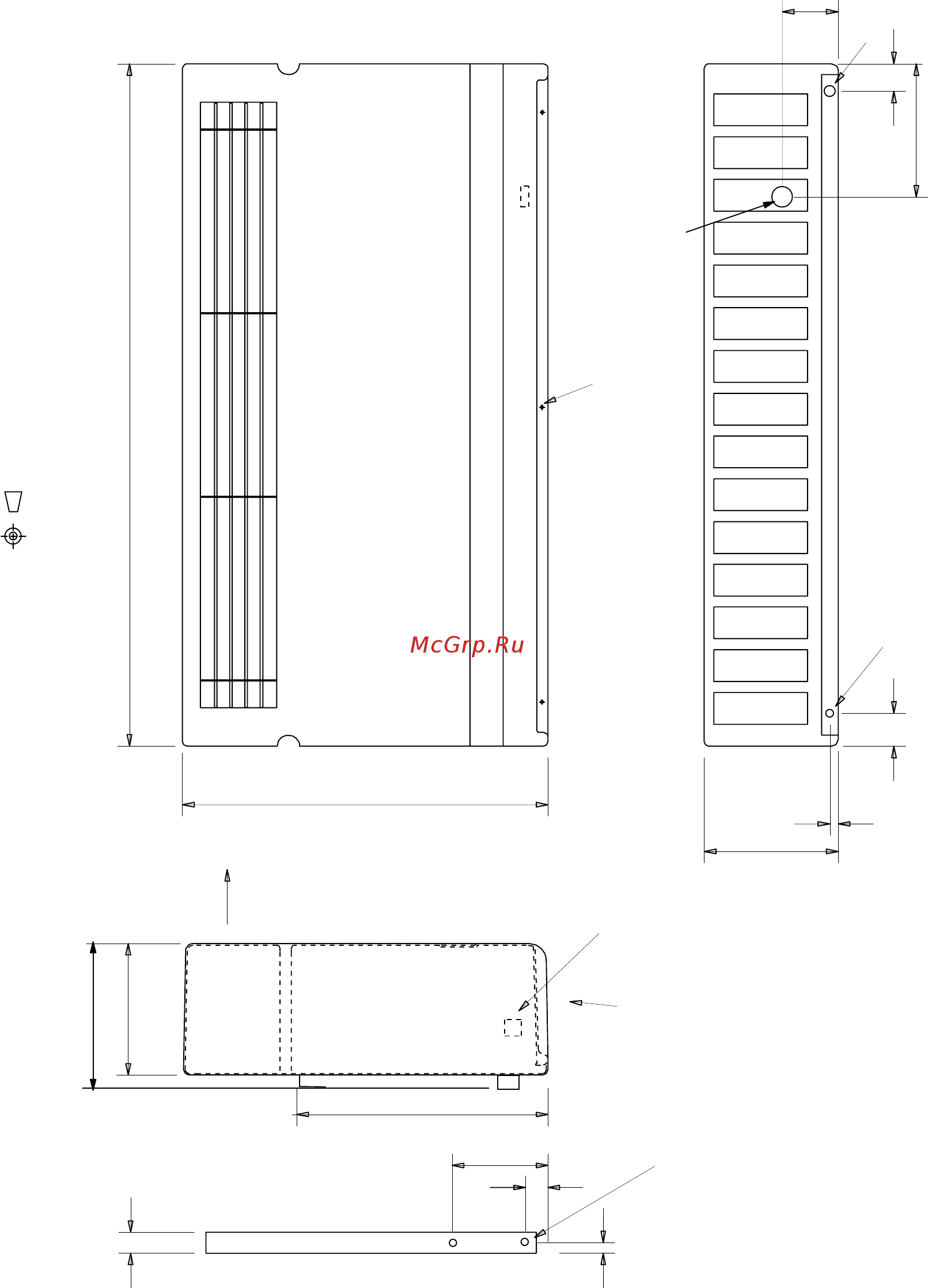 Dryfast DH 55 A (X) [22/77] Размеры продолжение