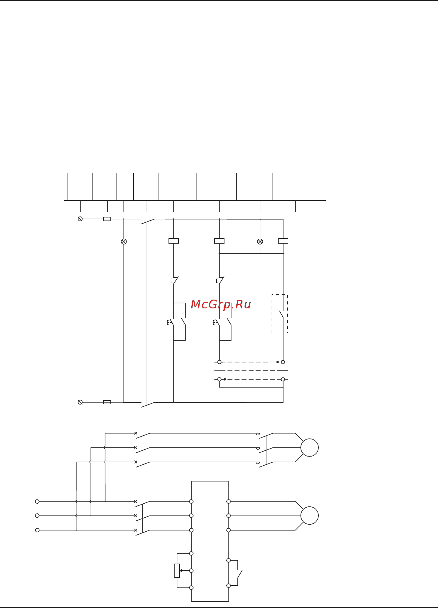 Instart MCI-Р7.5-4B [15/52] Схема коммутации преобразователя частоты в режиме поддер