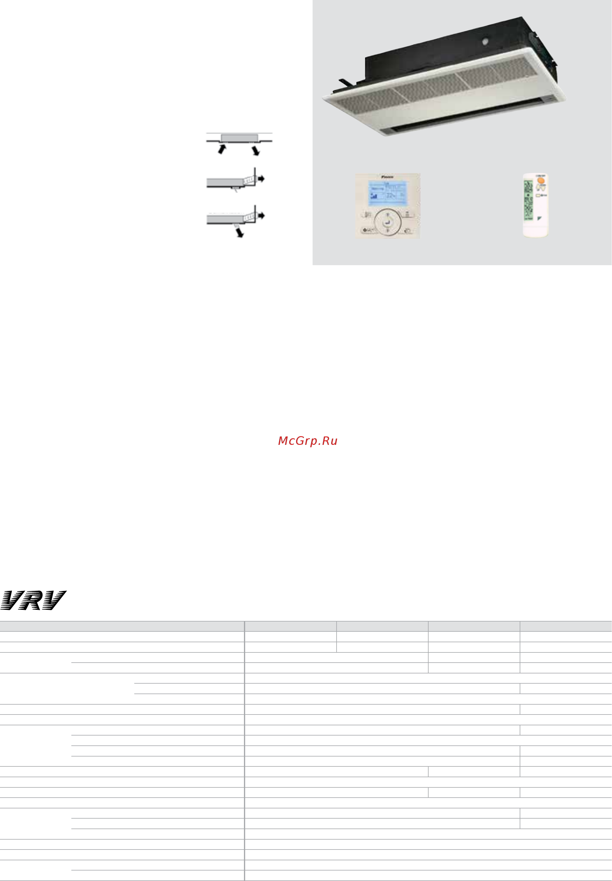 Daikin ACQ71DV1 [18/20] Однопоточный кассетный тип