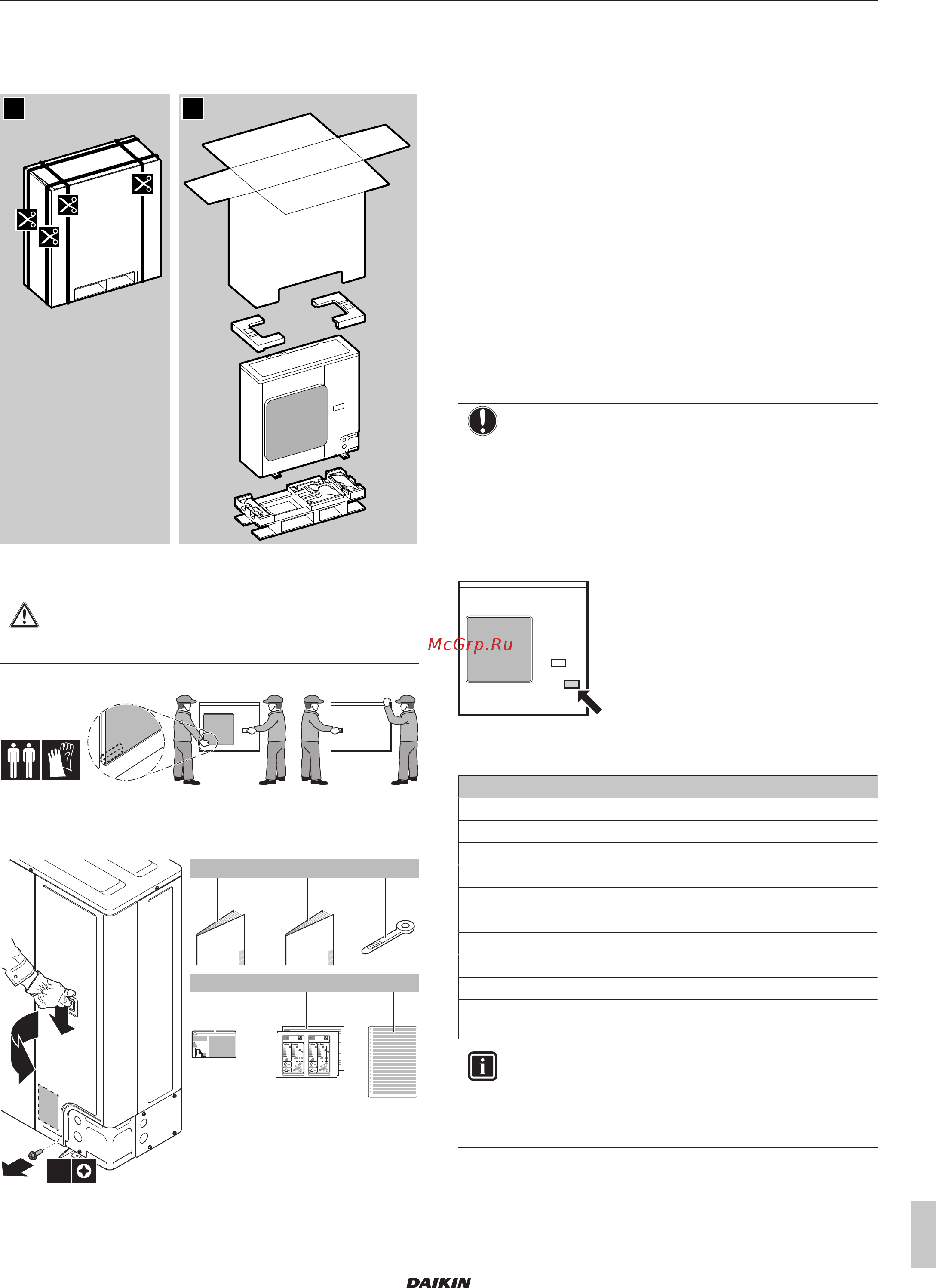 Daikin AZAS71M2V1B [9/36] Информация об агрегатах и дополнительном оборудовании