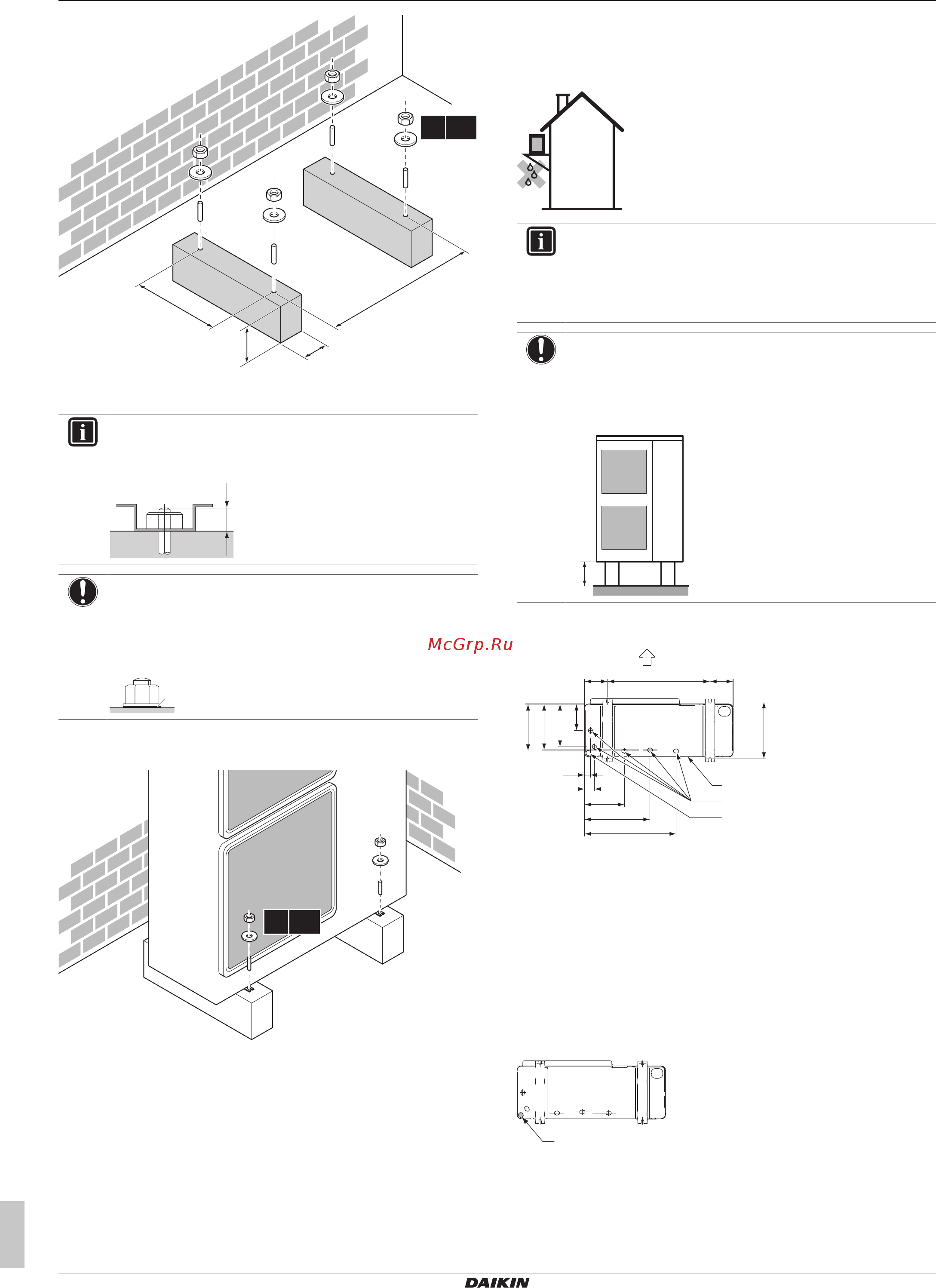 Daikin AZQS125B7Y1BA [12/32] Монтаж