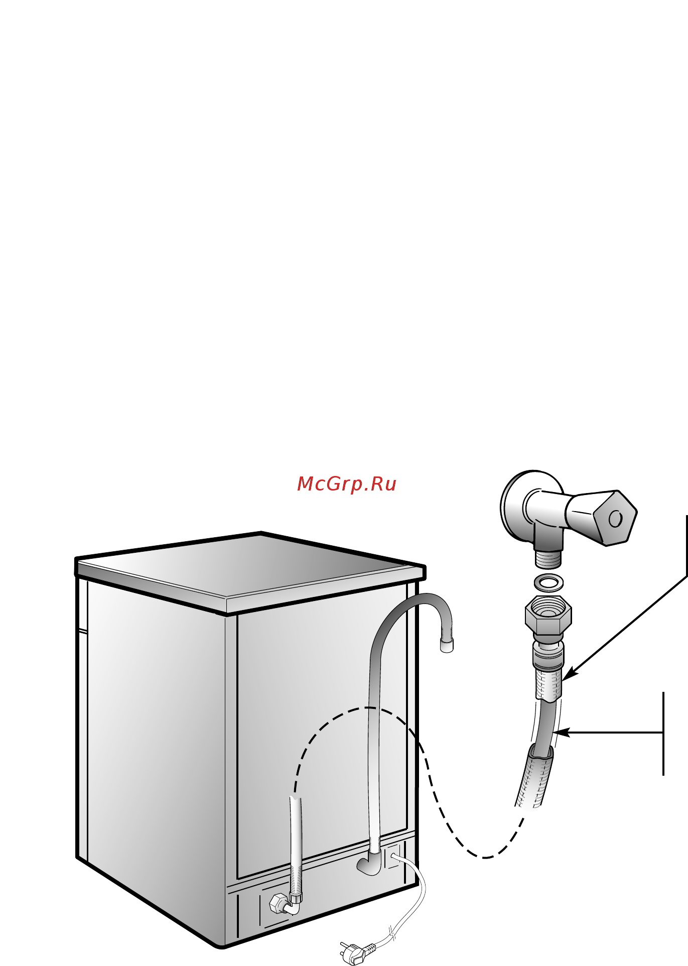 Candy CDP 2L949X [12/88] Aquaprotect tubo di carico protetto
