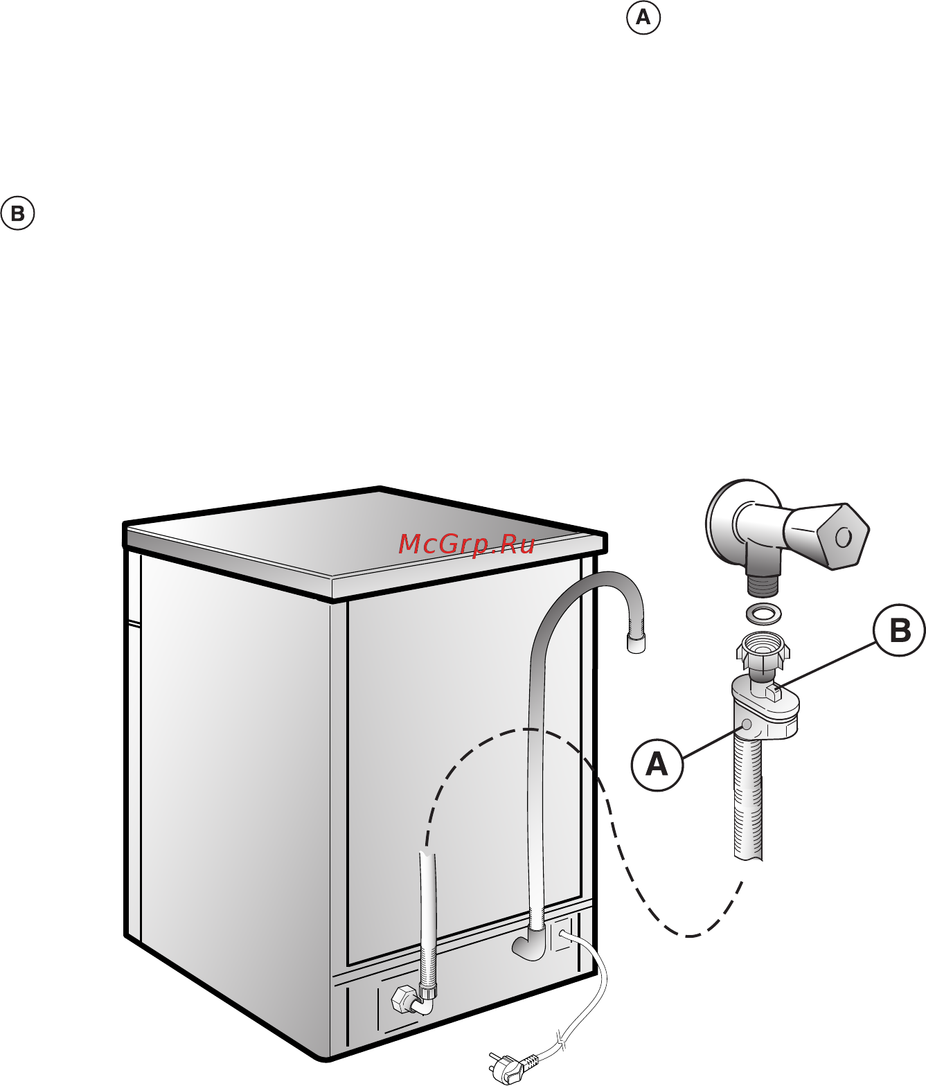 Candy CDP 3T62DFX [12/88] Aquastop dispositivo di bloccaggio dell acqua