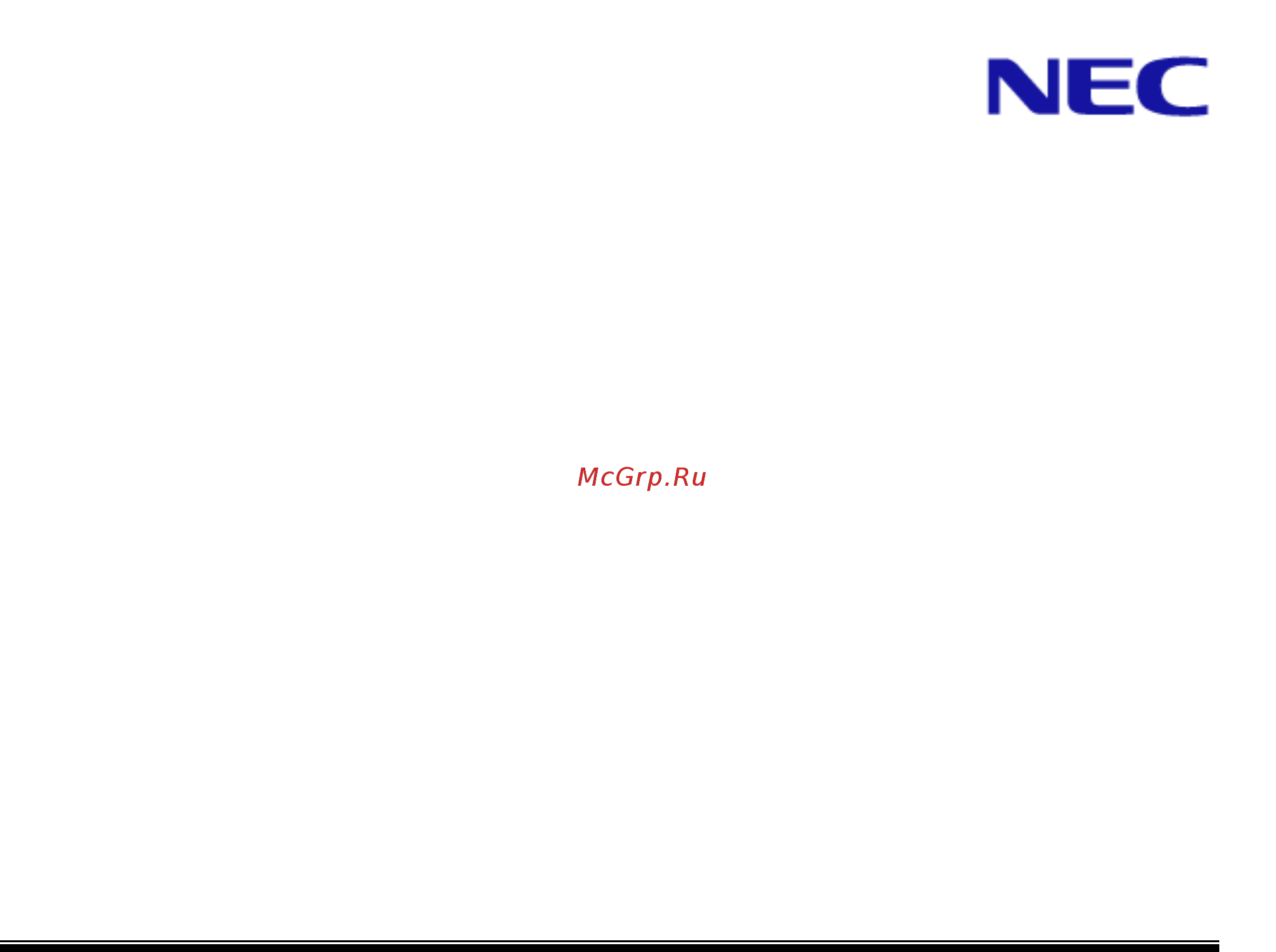 Nec PX1005QL Списки команд RS_232 онлайн