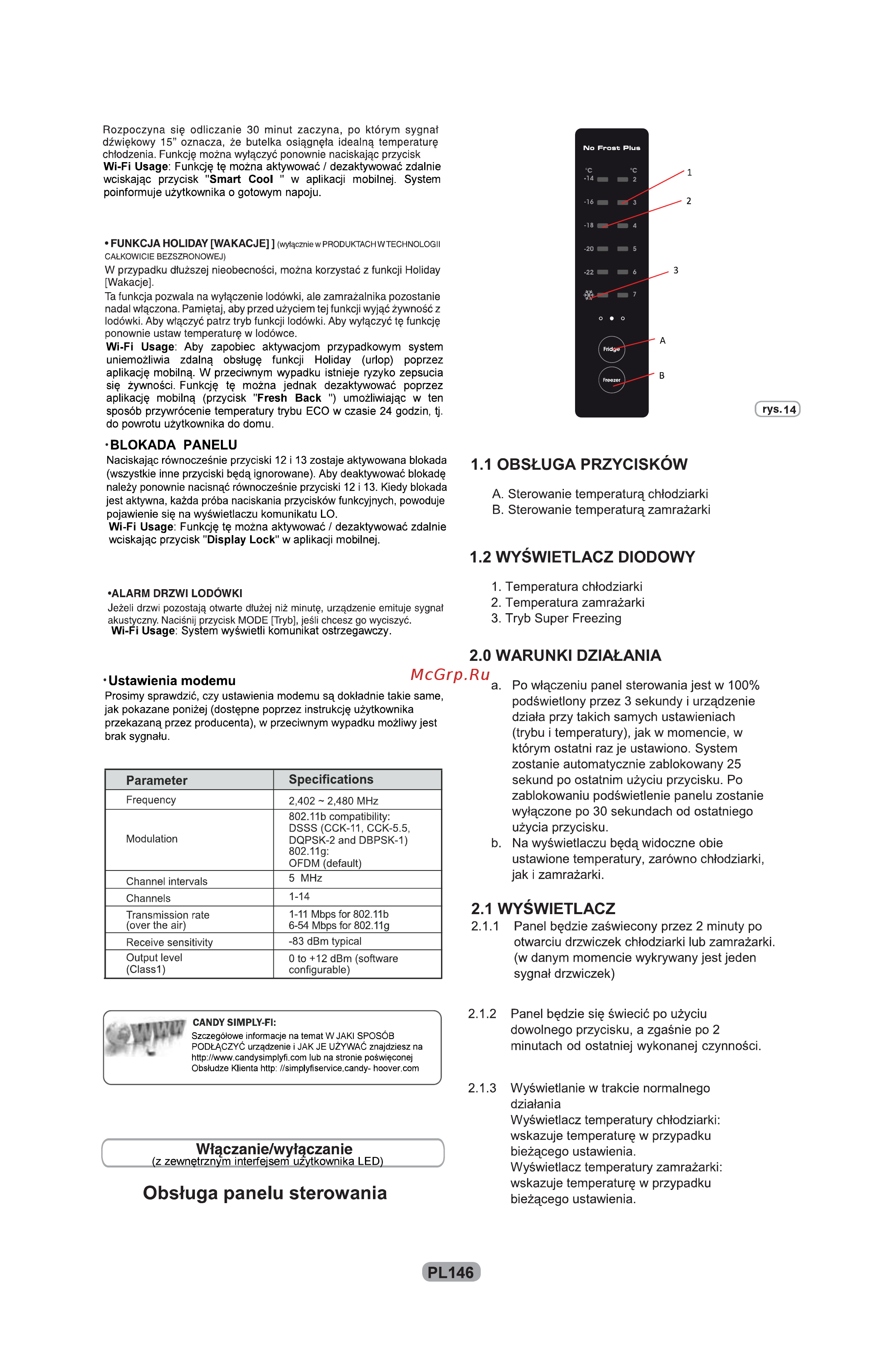 Candy CDPH 1L952X Инструкция по эксплуатации онлайн [10/72] 592140