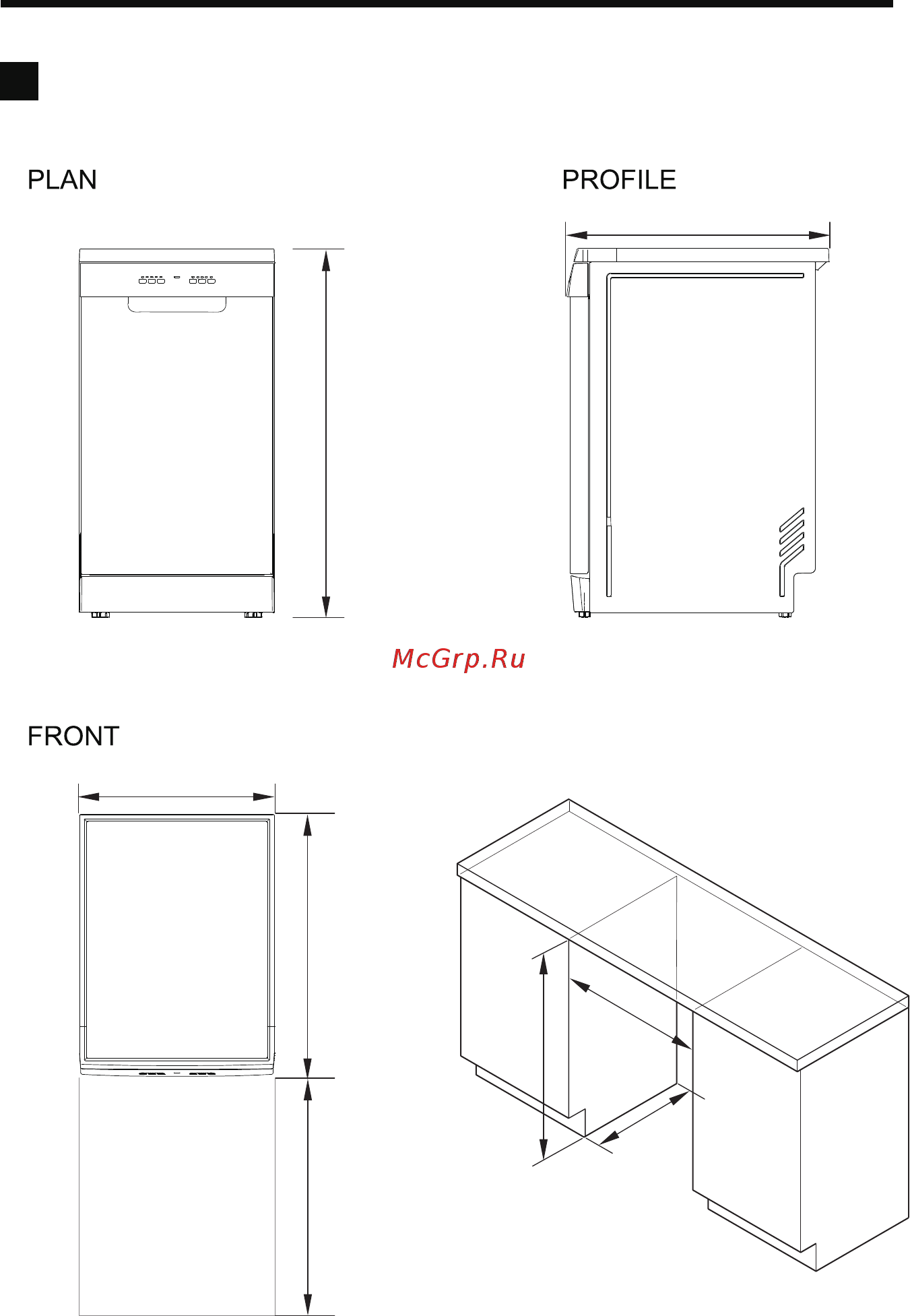 Candy CDPH 2D1145X [7/44] Product dimensions