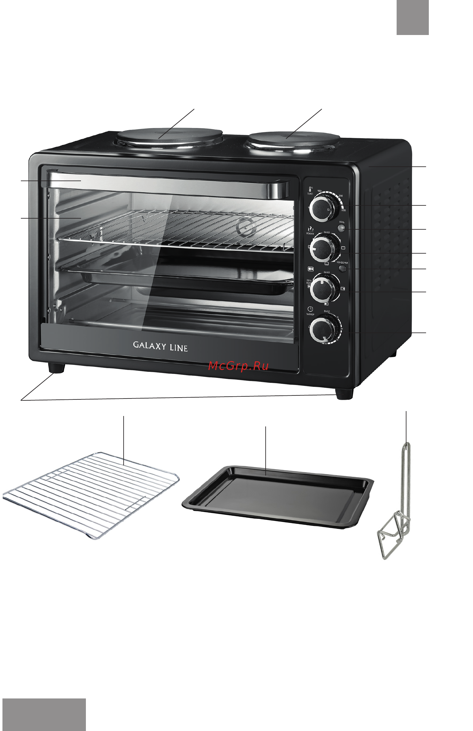 Galaxy Line GL2605 [8/26] Функциональные элементы электроприбора
