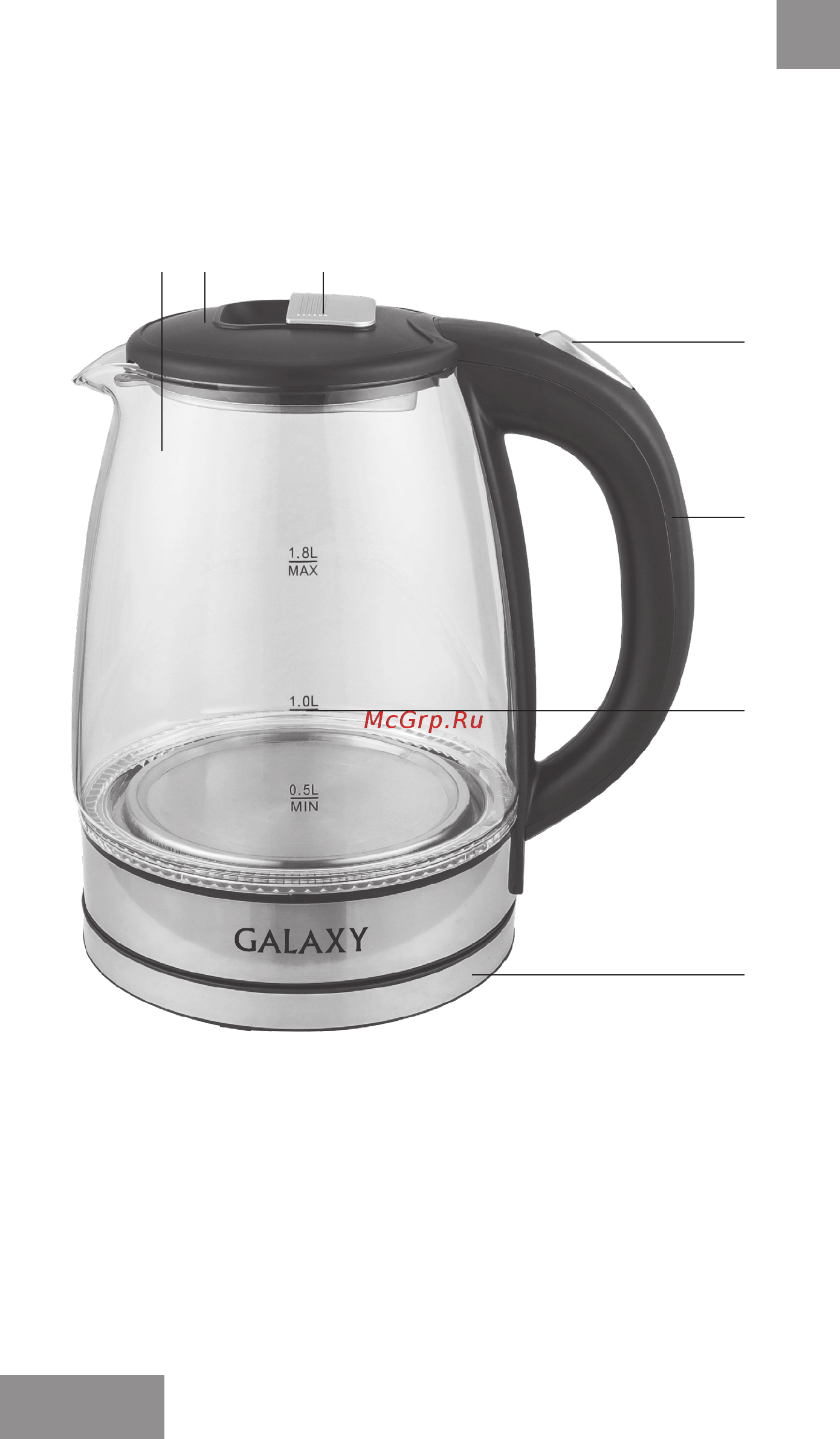 Galaxy GL0555 [16/22] Электр құралының атқарымдық элементтері