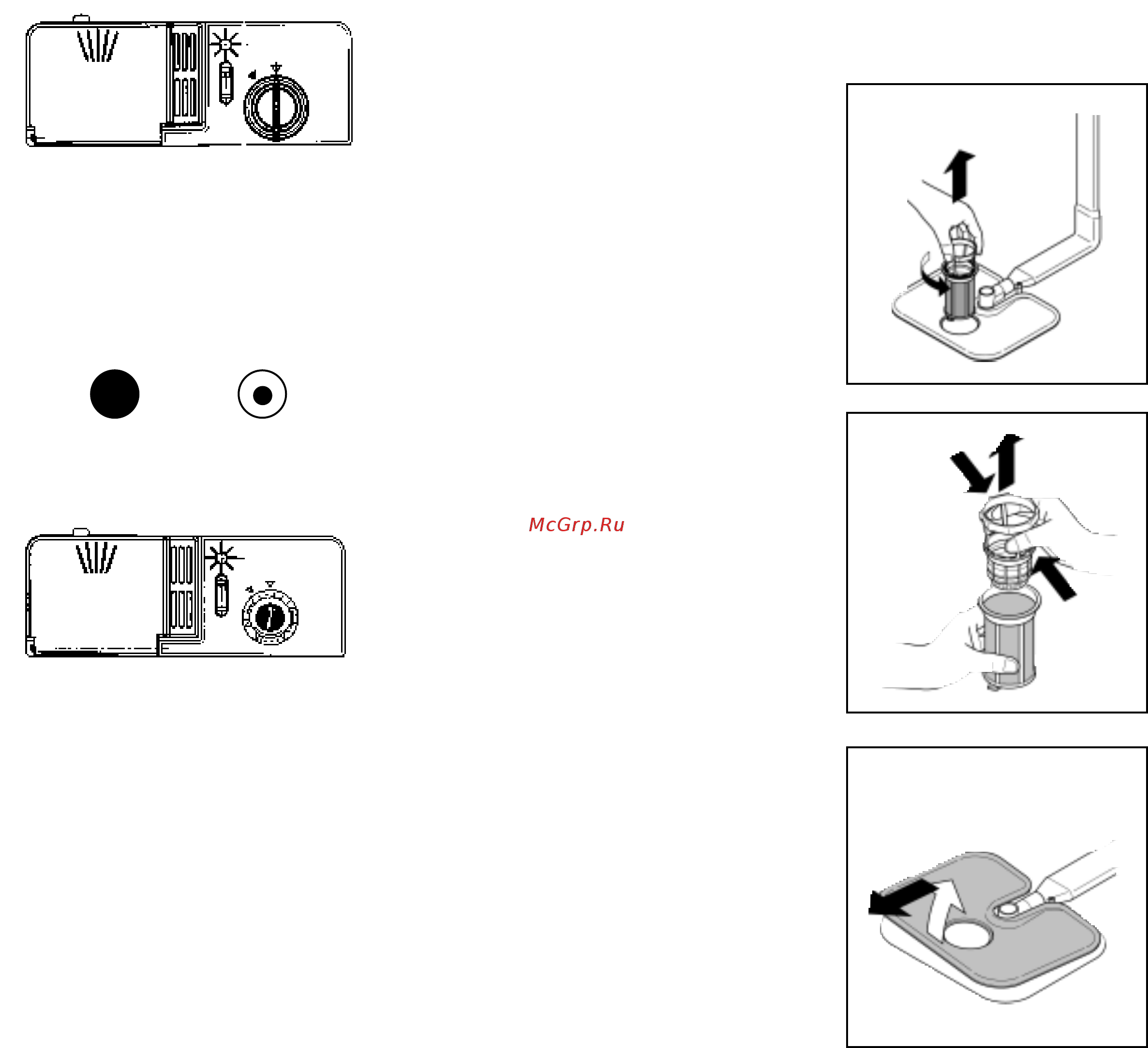 Candy LS CDW254E/1 [20/77] Cleaning the filters