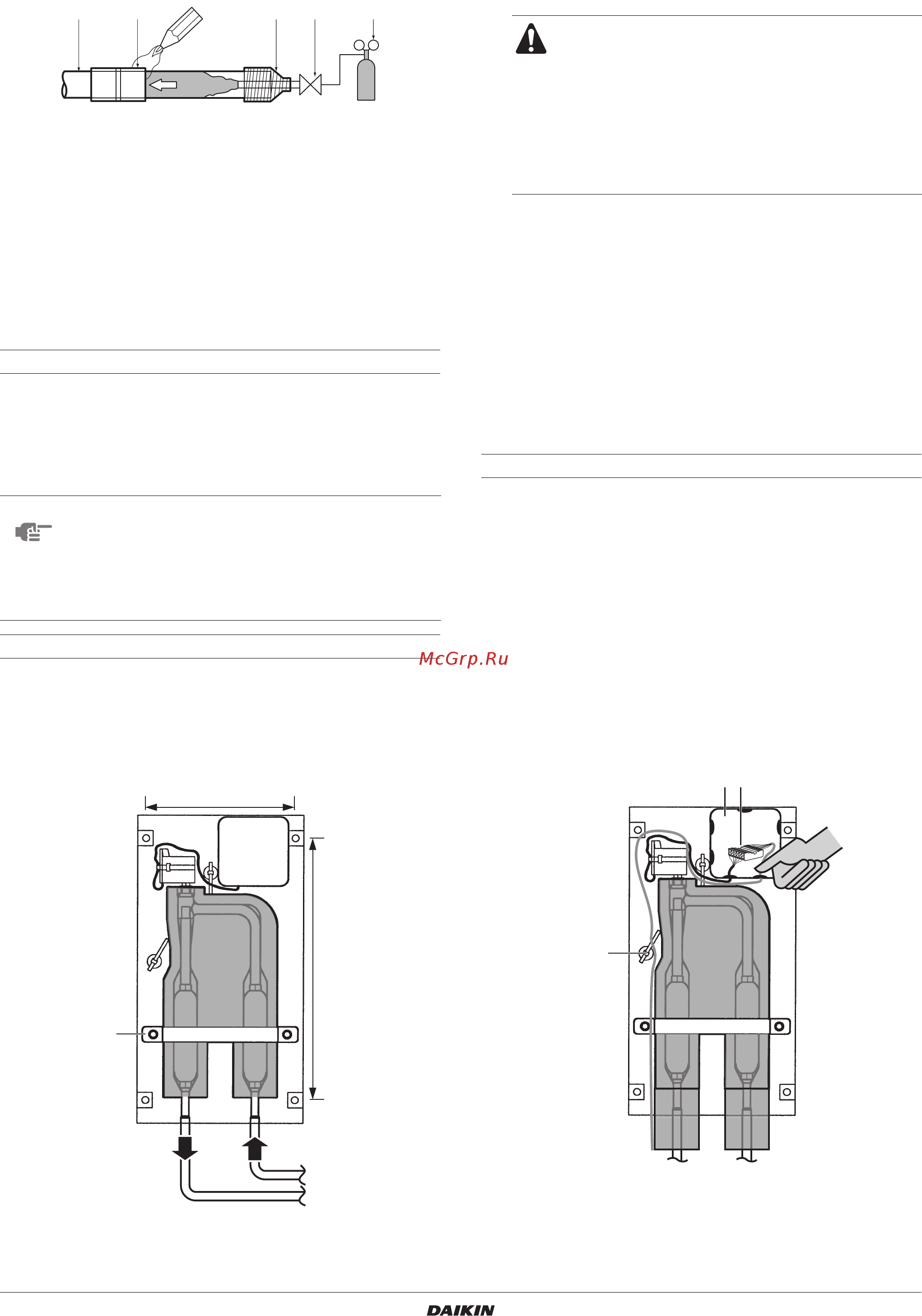 Daikin EKEQMCBAV3 [8/16] Установка комплекта расширительного клапана
