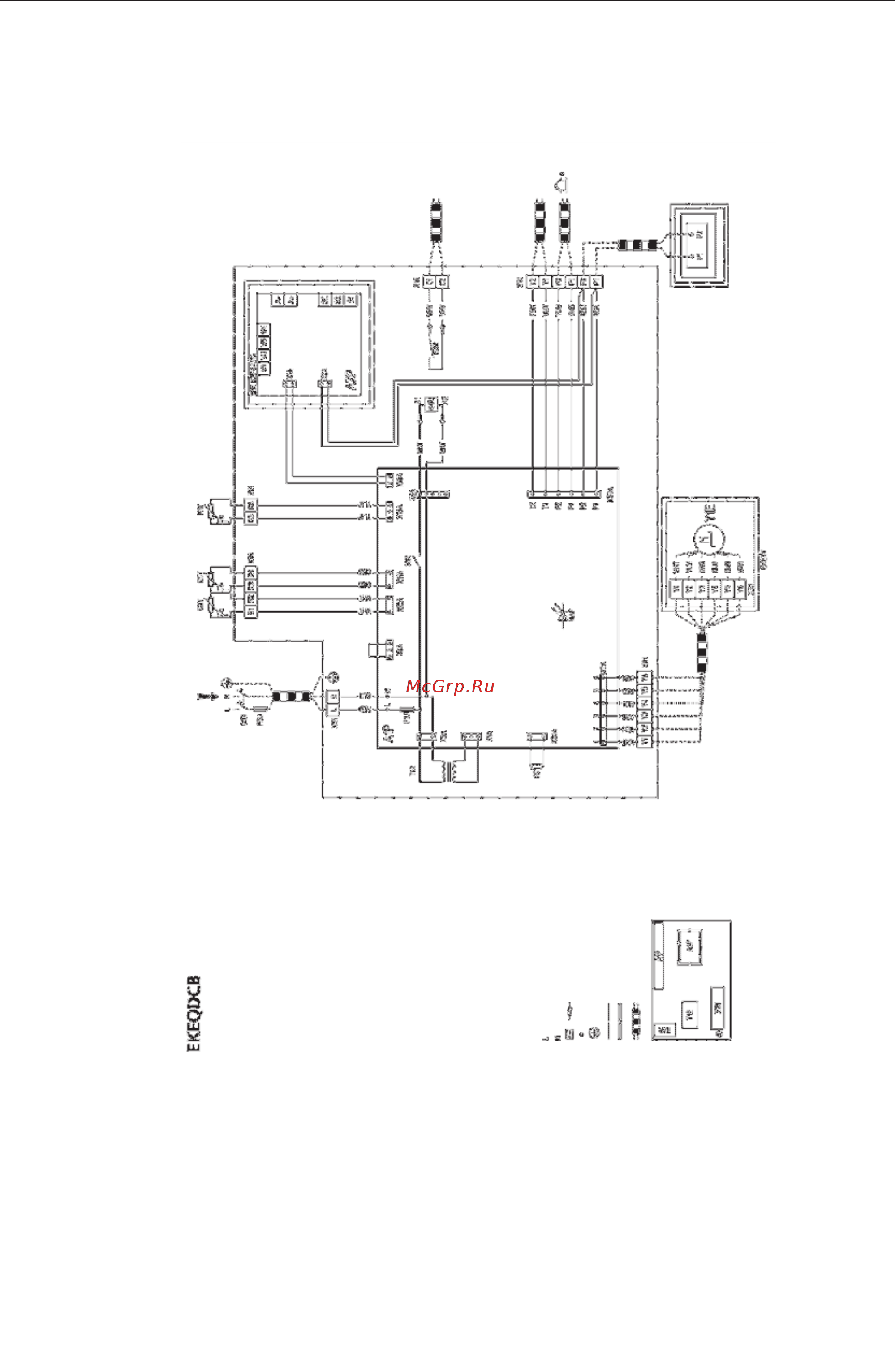 Daikin EKEQMCBAV3 [68/299] Wiring diagram of control box