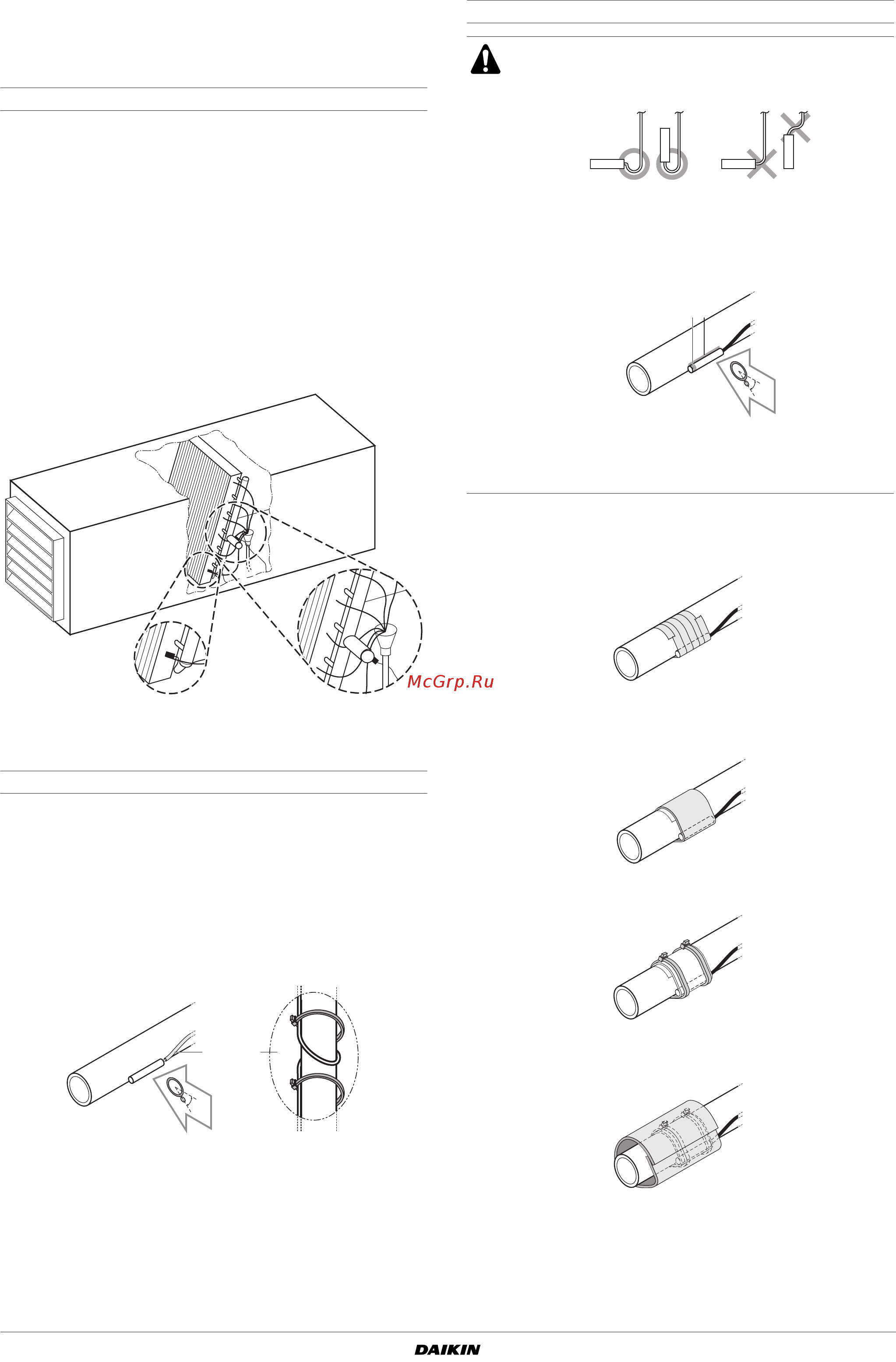 Daikin EKEQFCBV3 [12/20] Установка термисторов