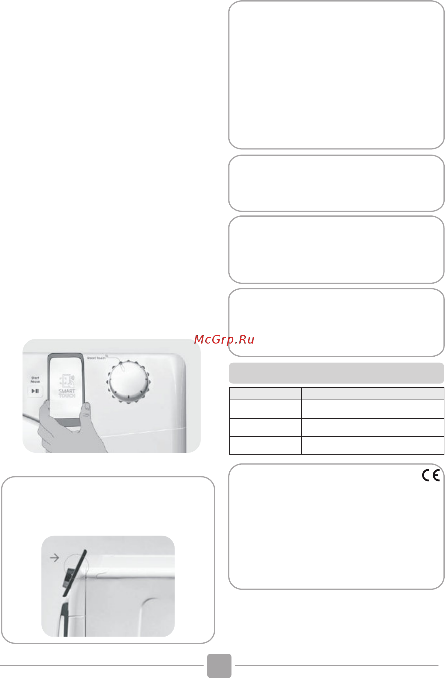 Candy CS H10A2DE-S/ [102/124] Parâmetros wireless