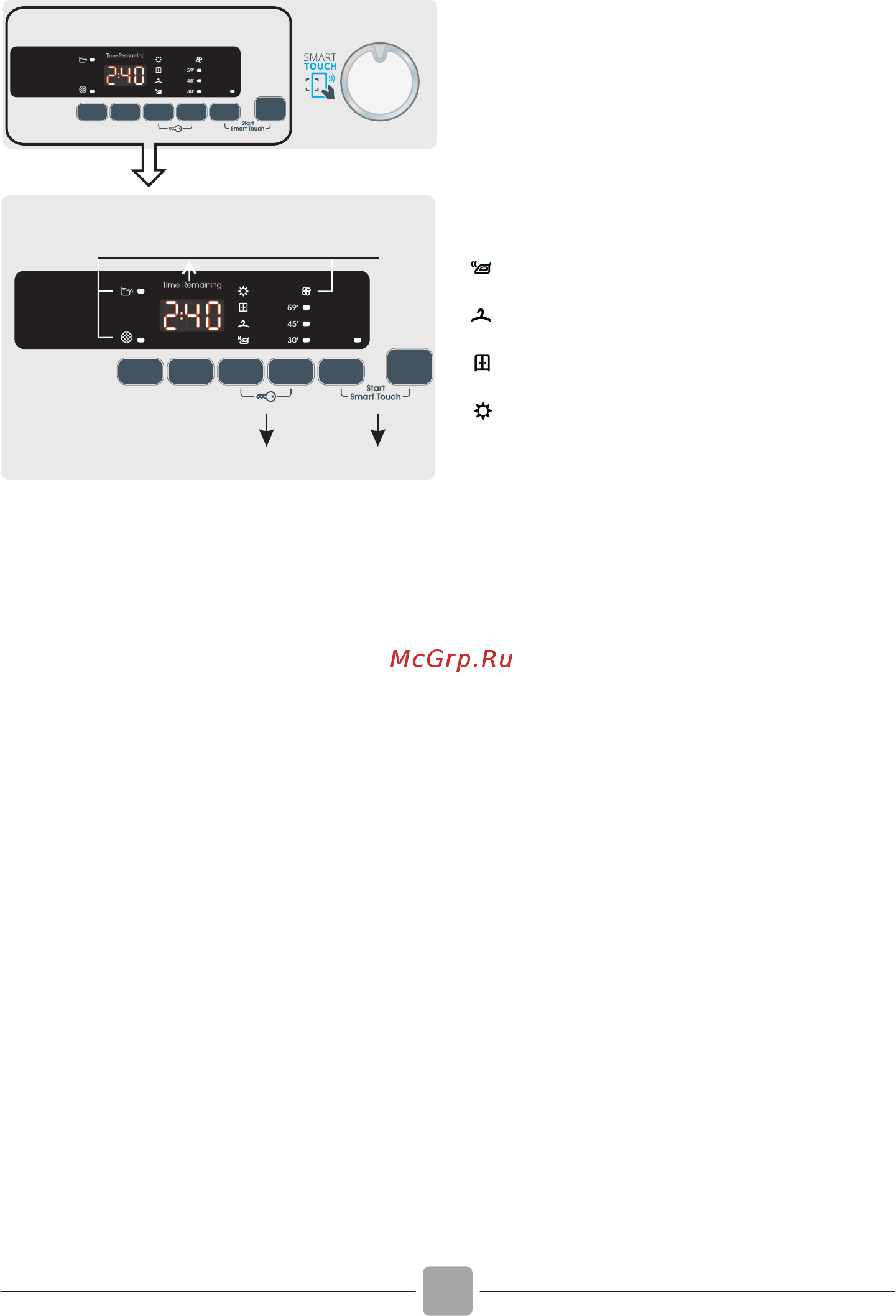 Candy CS H10A2DE-S/ [30/124] Commandes et indicateurs