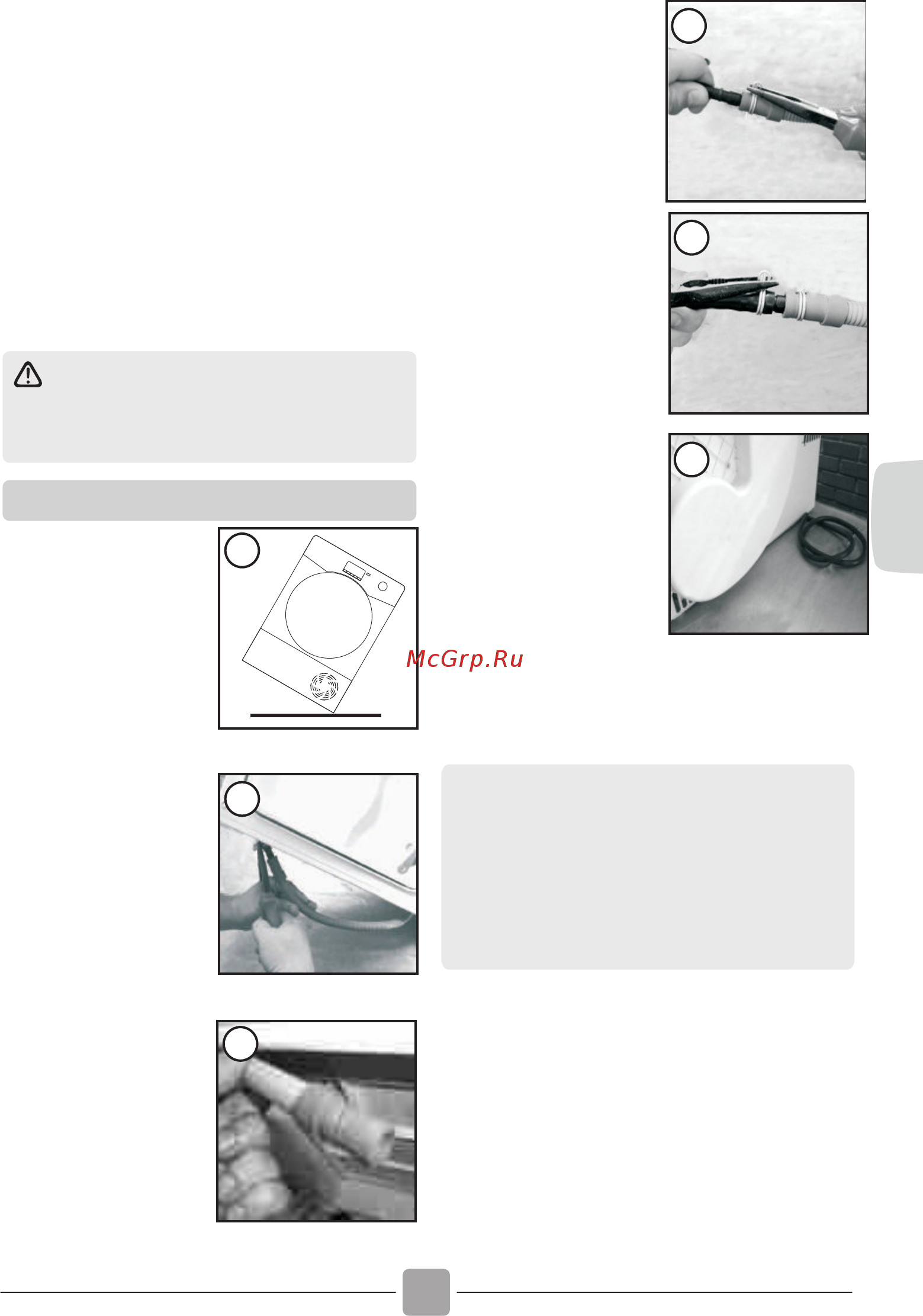 Candy CS H10A2DE-S/ [77/124] Afvoerslang kit montage instructies