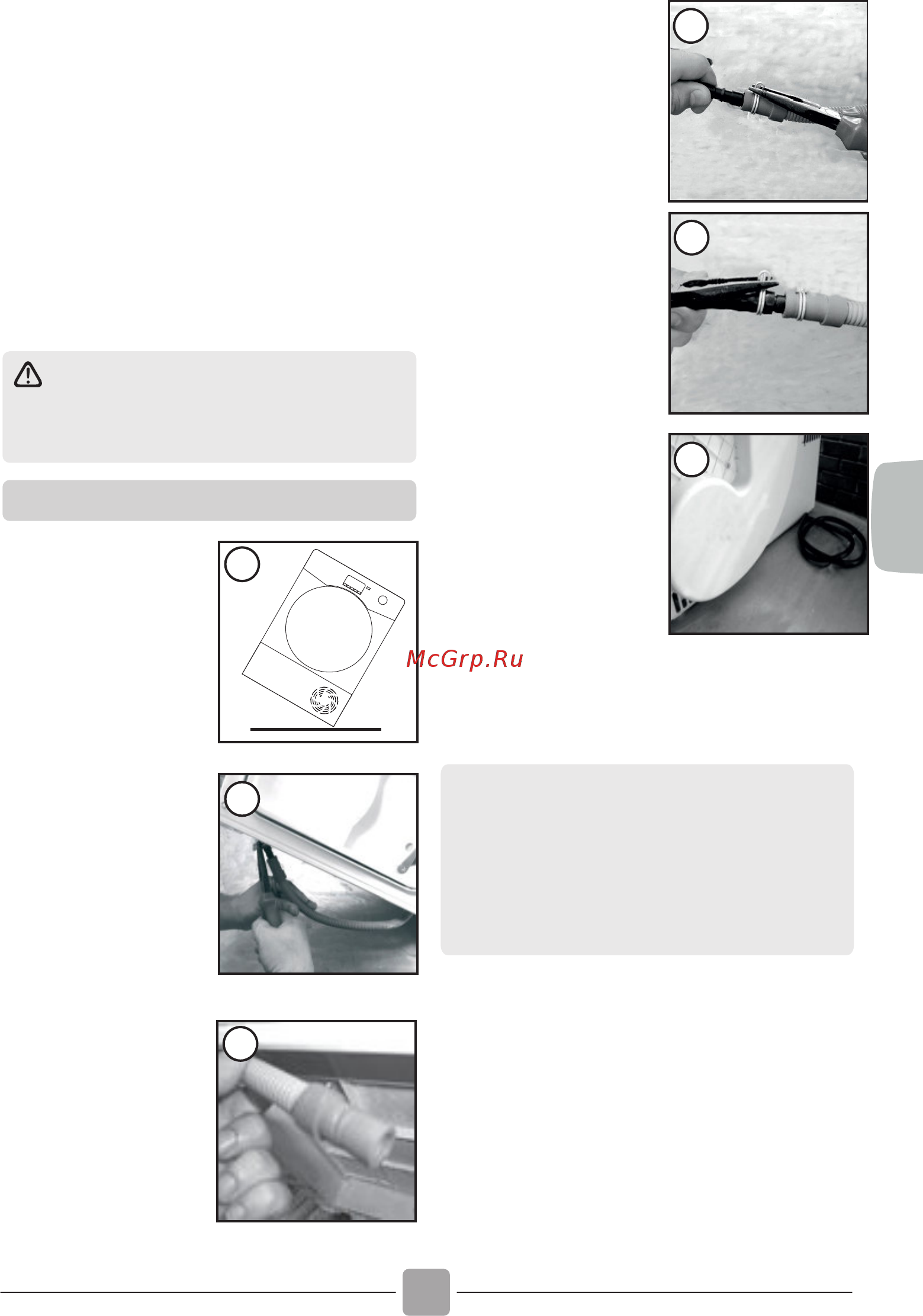 Candy CS H7A2LE-S/ [77/124] Afvoerslang kit montage instructies