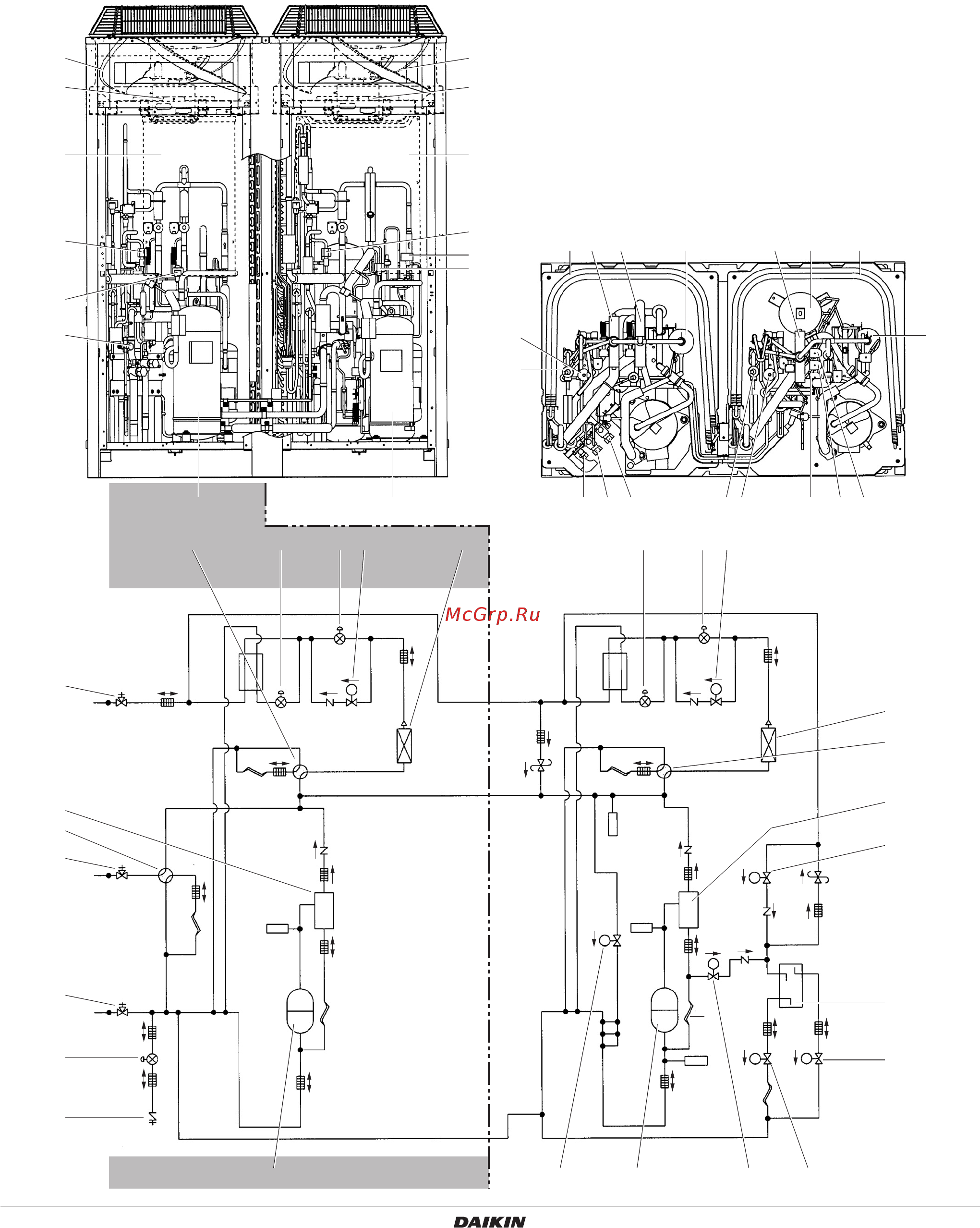 Daikin EMRQ-A [8/36] Основные элементы блока