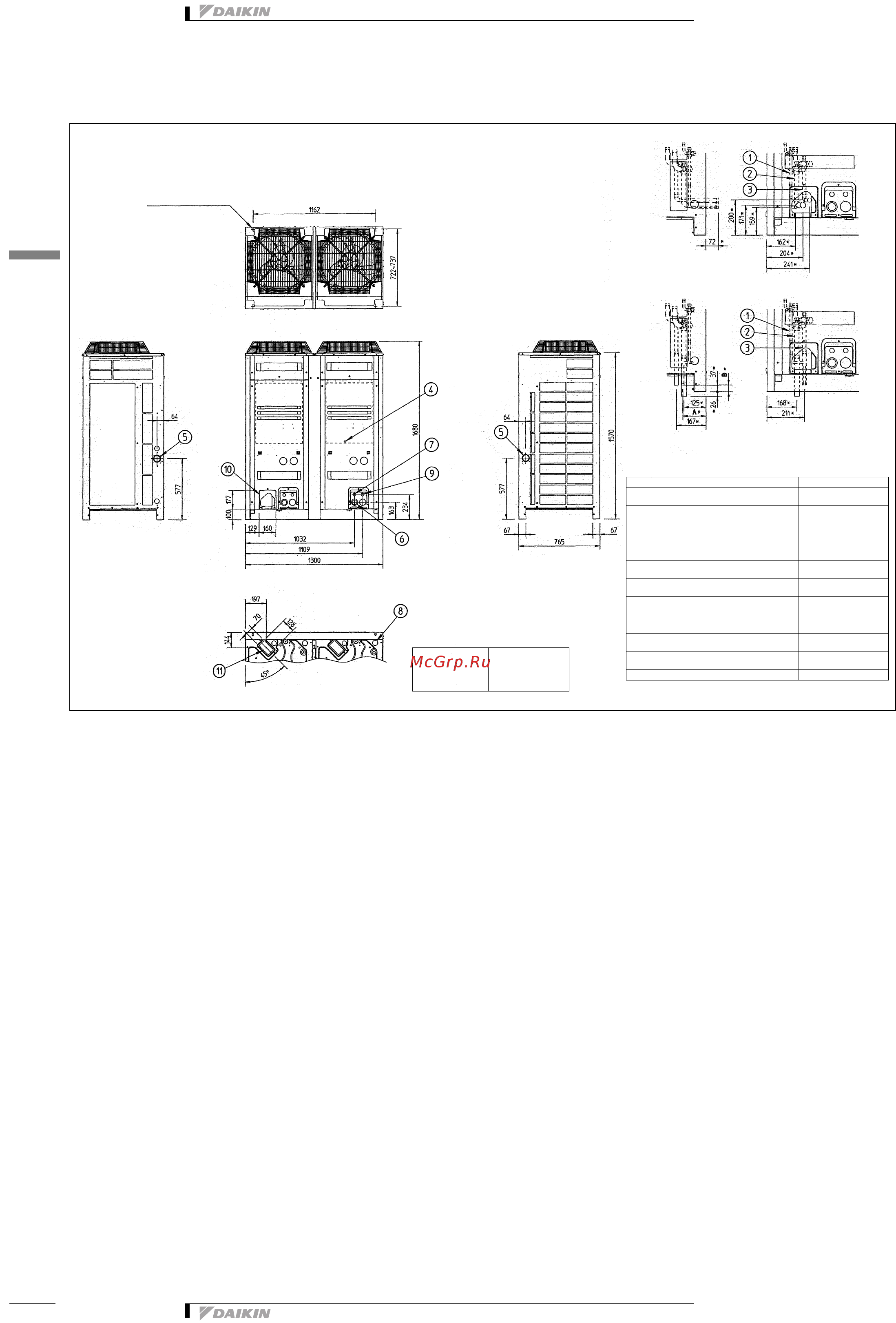 Daikin EMRQ16AAY1 [16/35] Выбивное отверстие