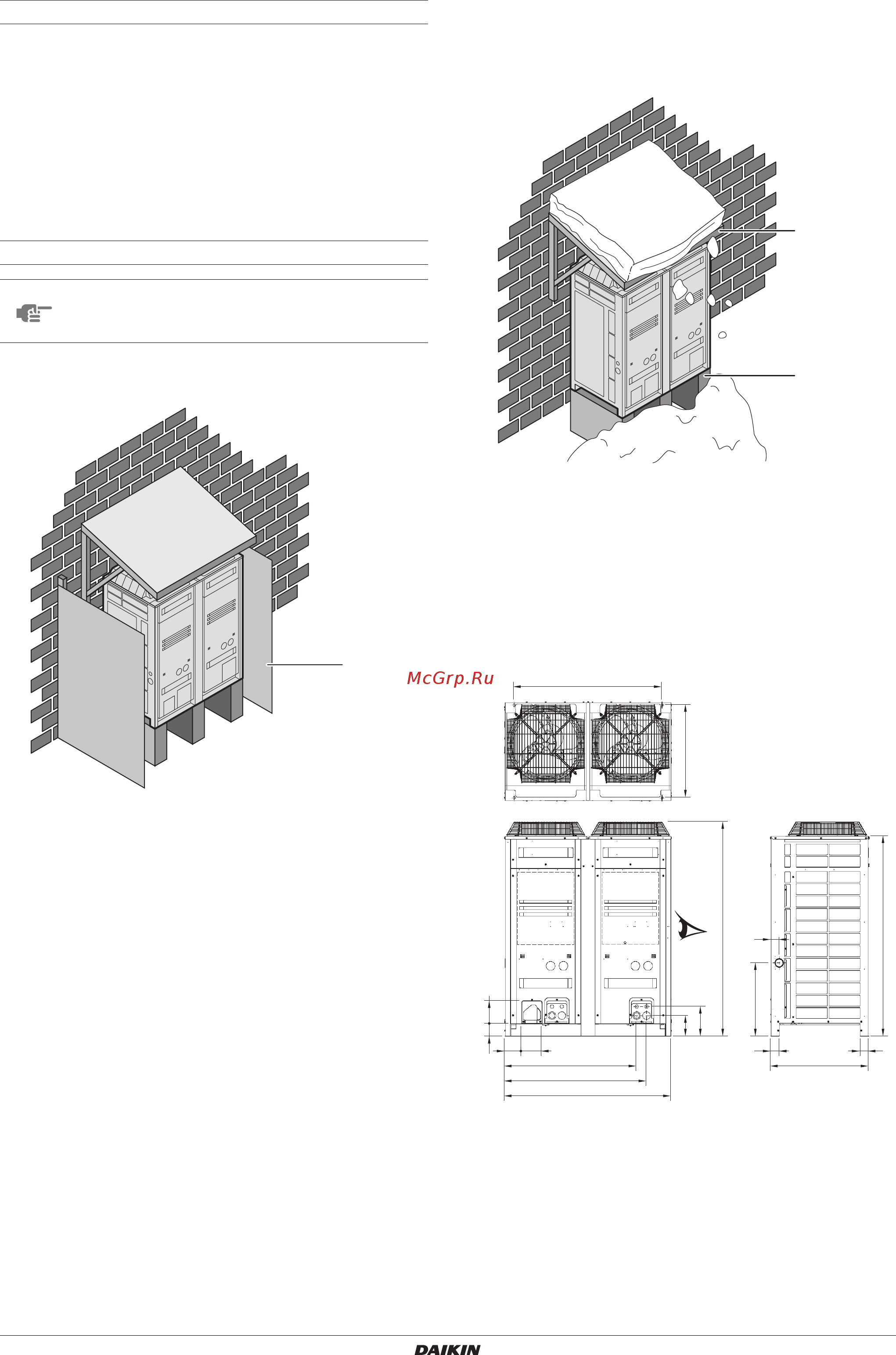 Daikin EMRQ8ABY1 [11/36] Imensions and service space