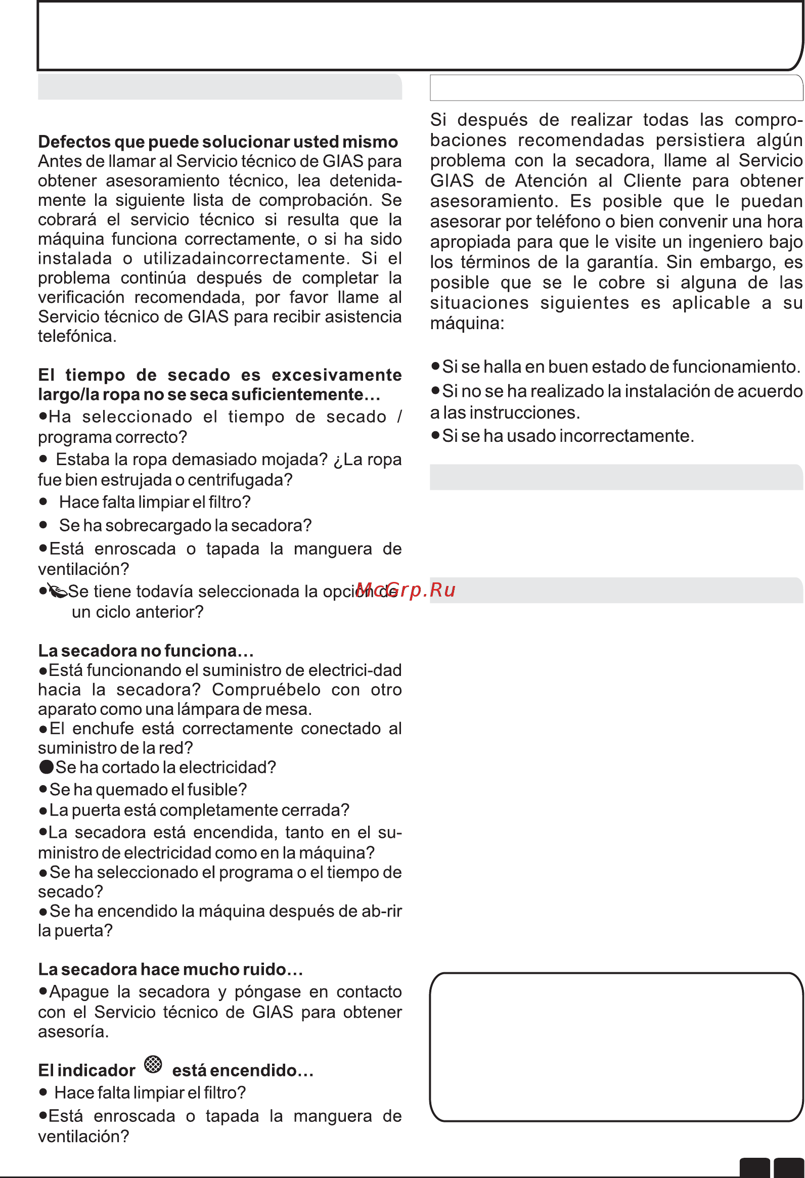 Candy GCV 590NC-S [79/106] Resolución de problemas