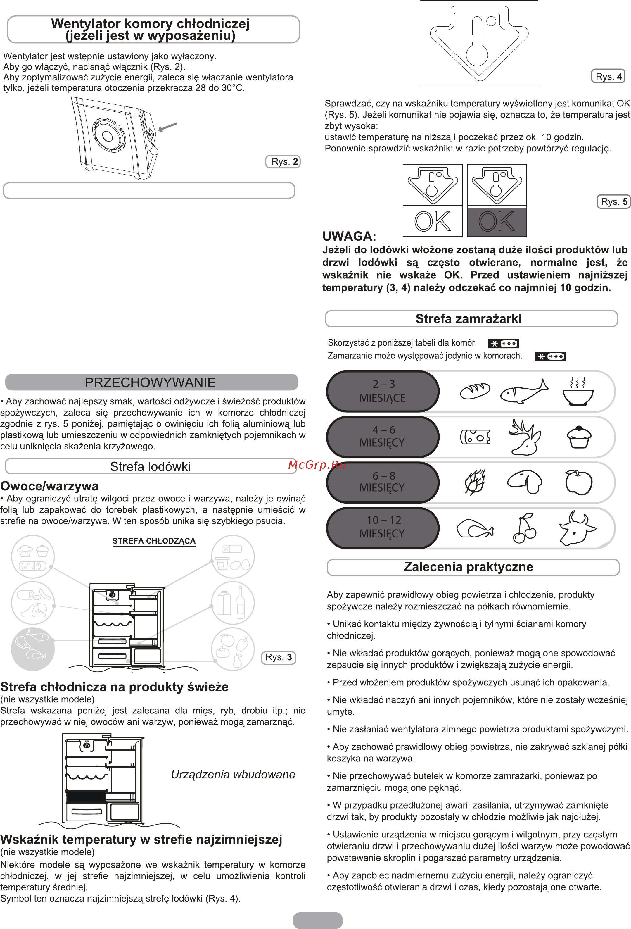 Candy BCBF 172 N [104/197] Światła led uva jeśli występuje