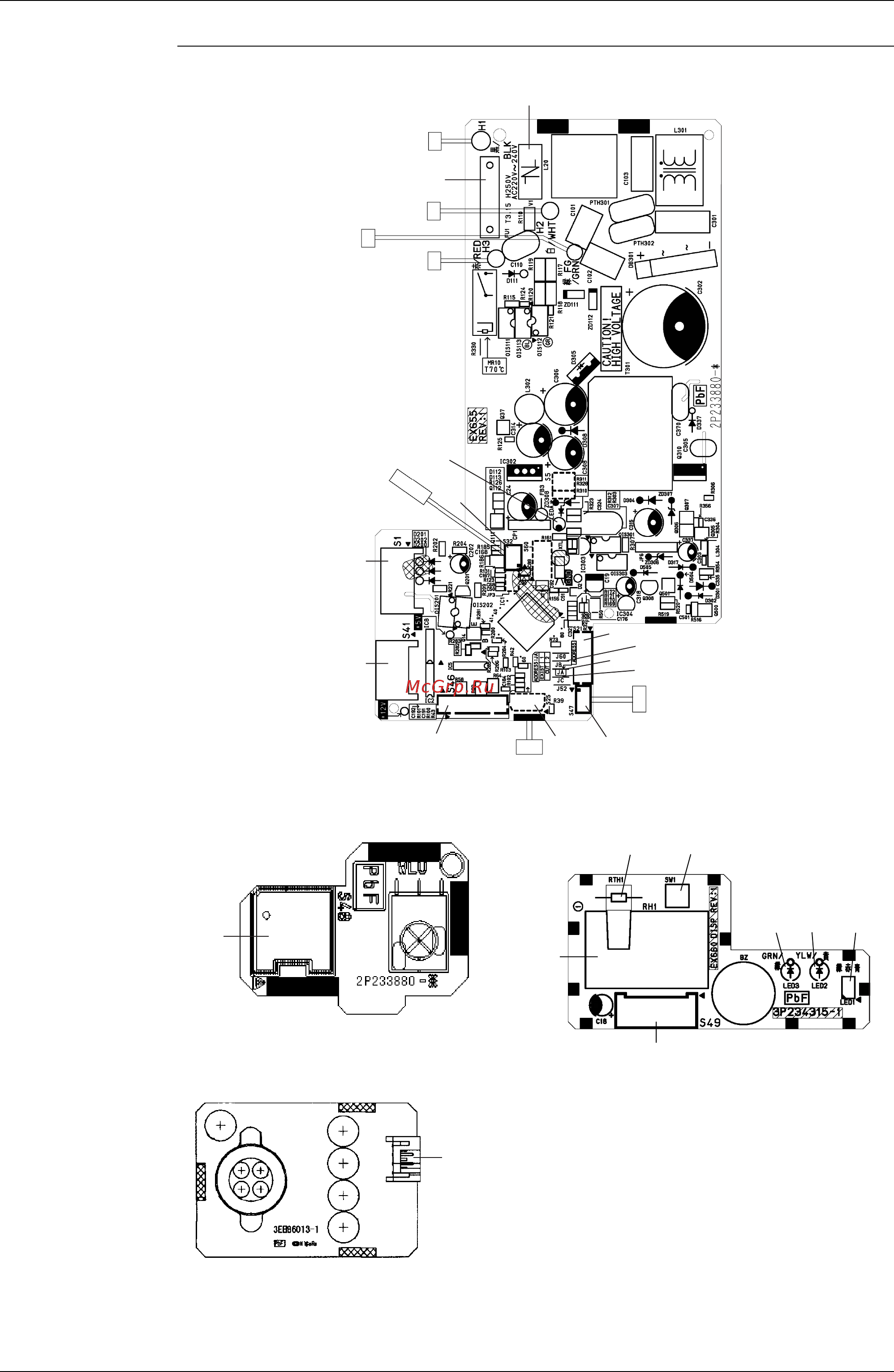 Daikin CTXU35G2V1B [21/276] Pcb detail pcb 1 control pcb