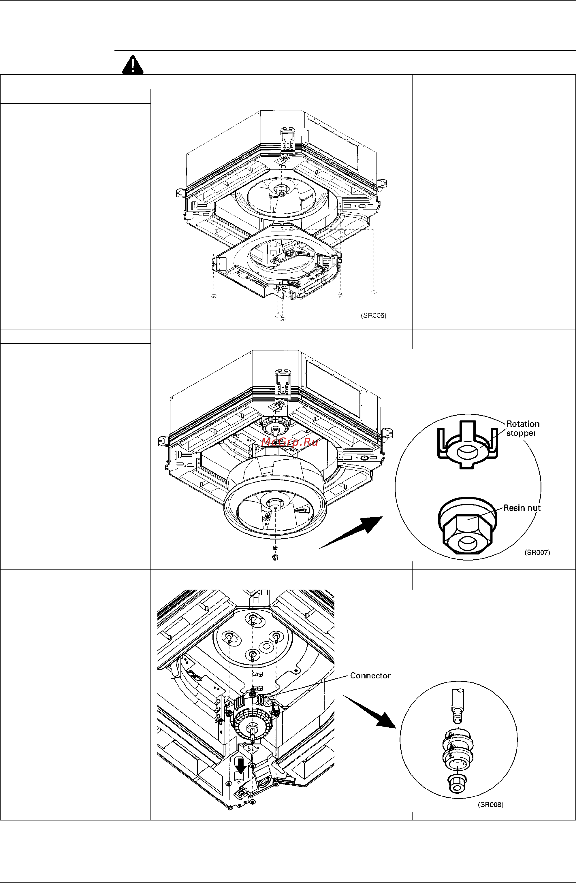 Daikin FHK35FJV1 [139/244] Removal of fan motor
