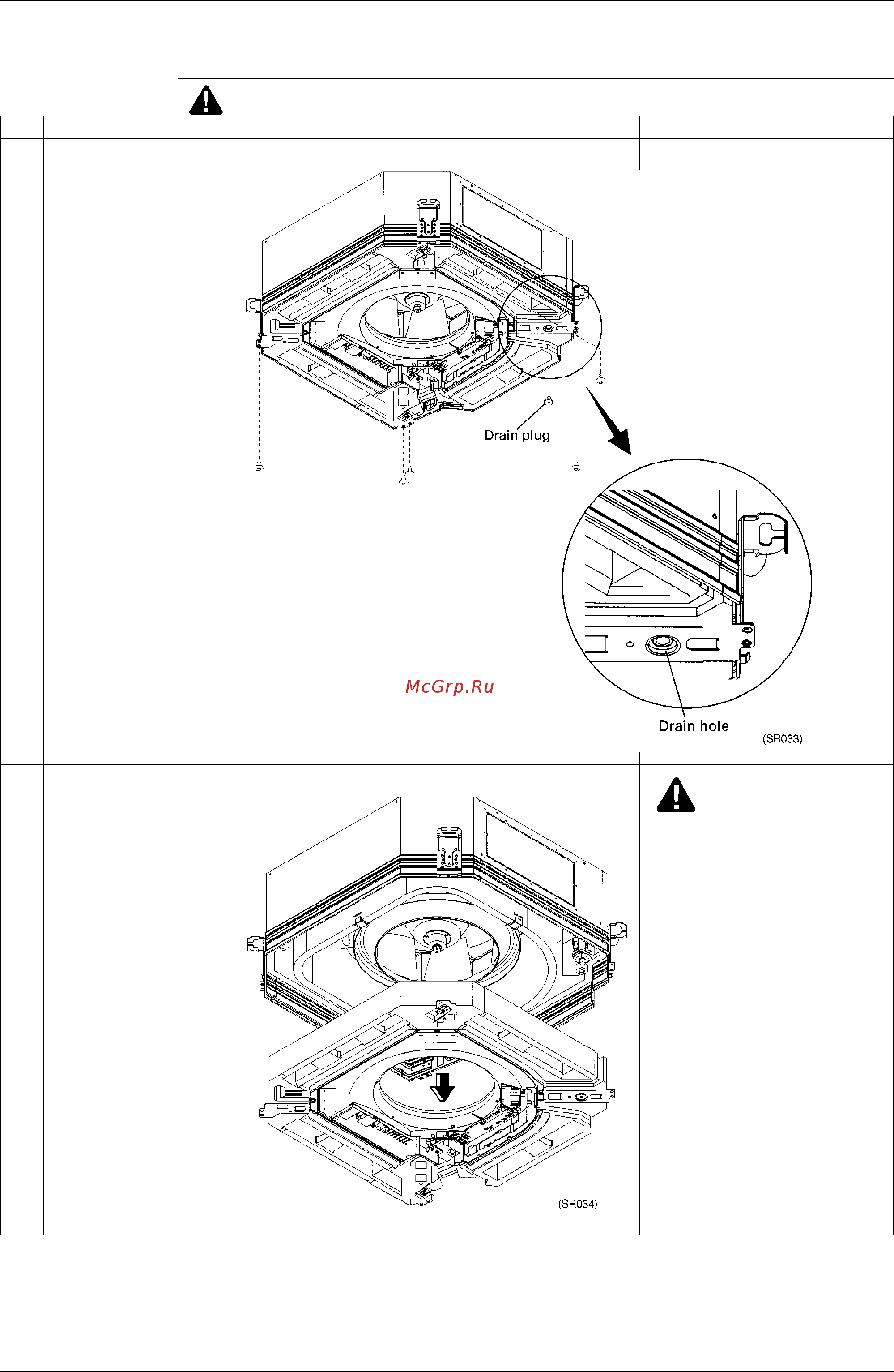 Daikin FHYK35FJV1 [150/244] Removal of drain pan