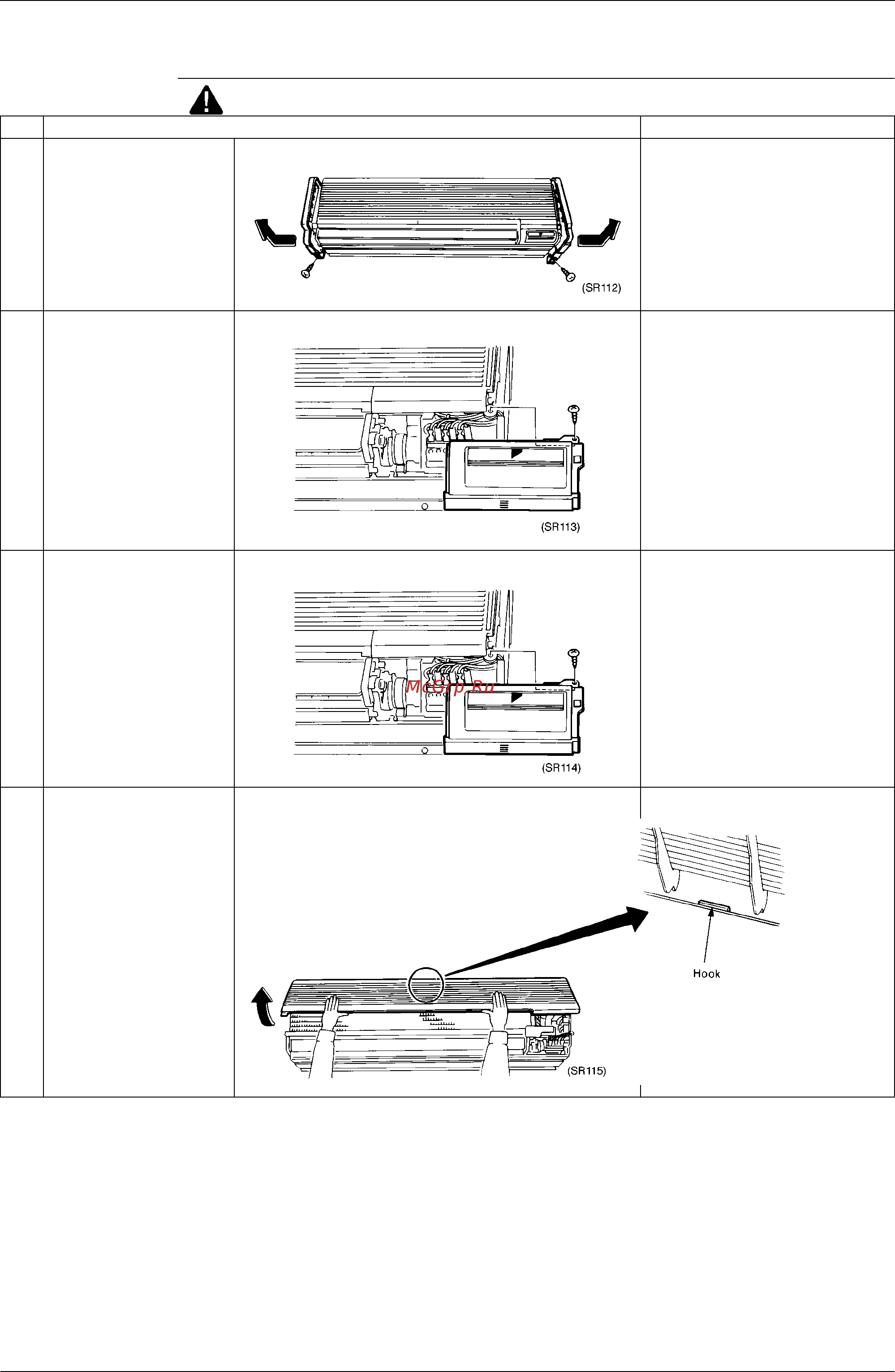 Daikin FHYC50KVE [175/244] Removal of slide panel operation display cover and front grille