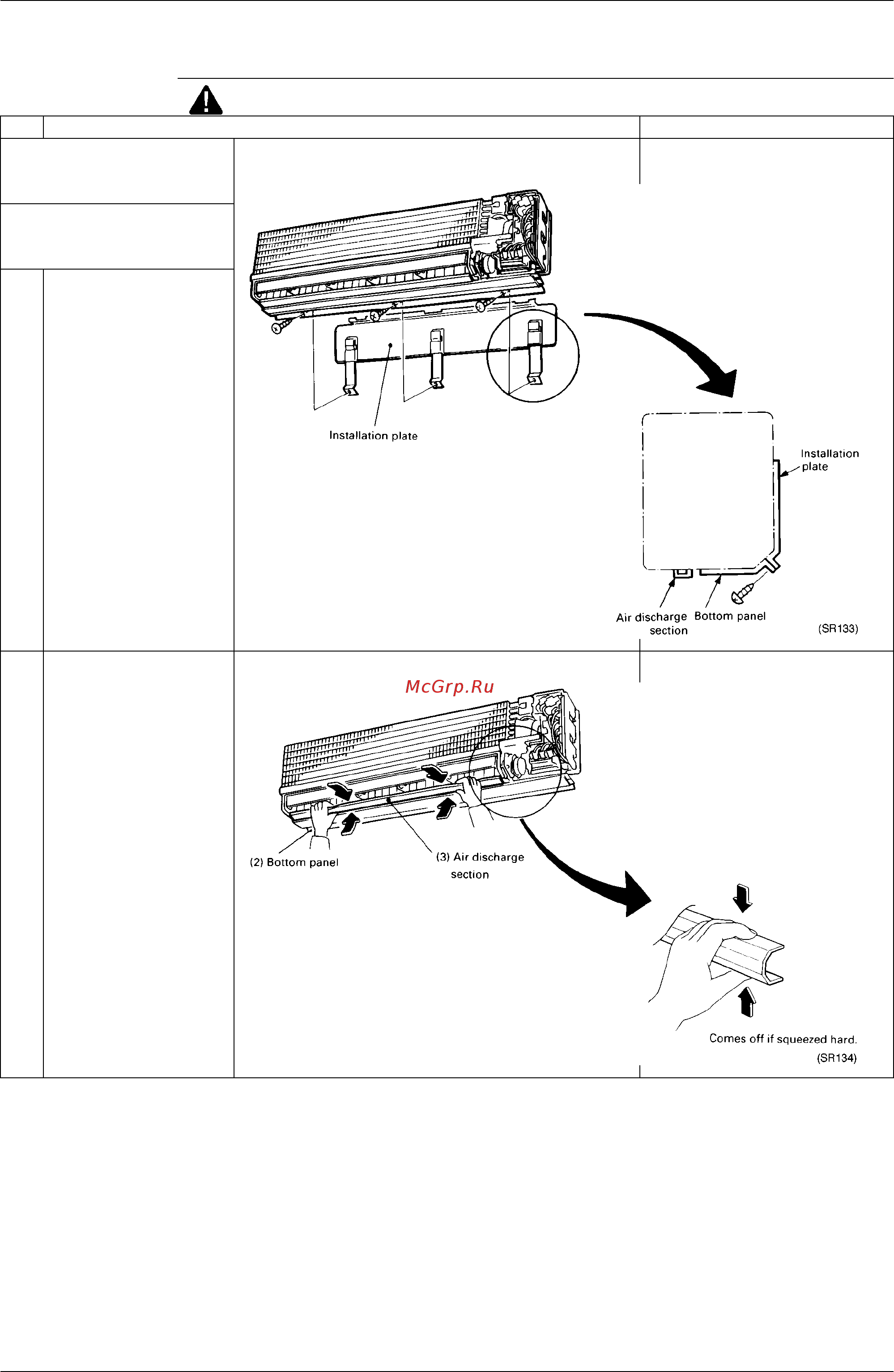 Daikin FHYB45FV1 [180/244] Removal of drain pan