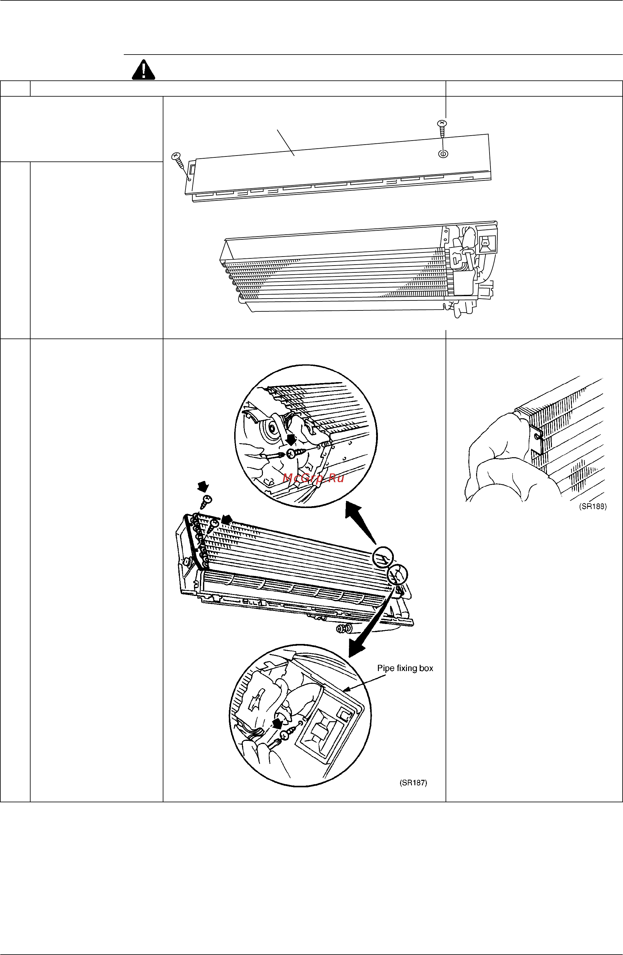 Daikin FHYC100KVE [182/244] Removal of heat exchanger