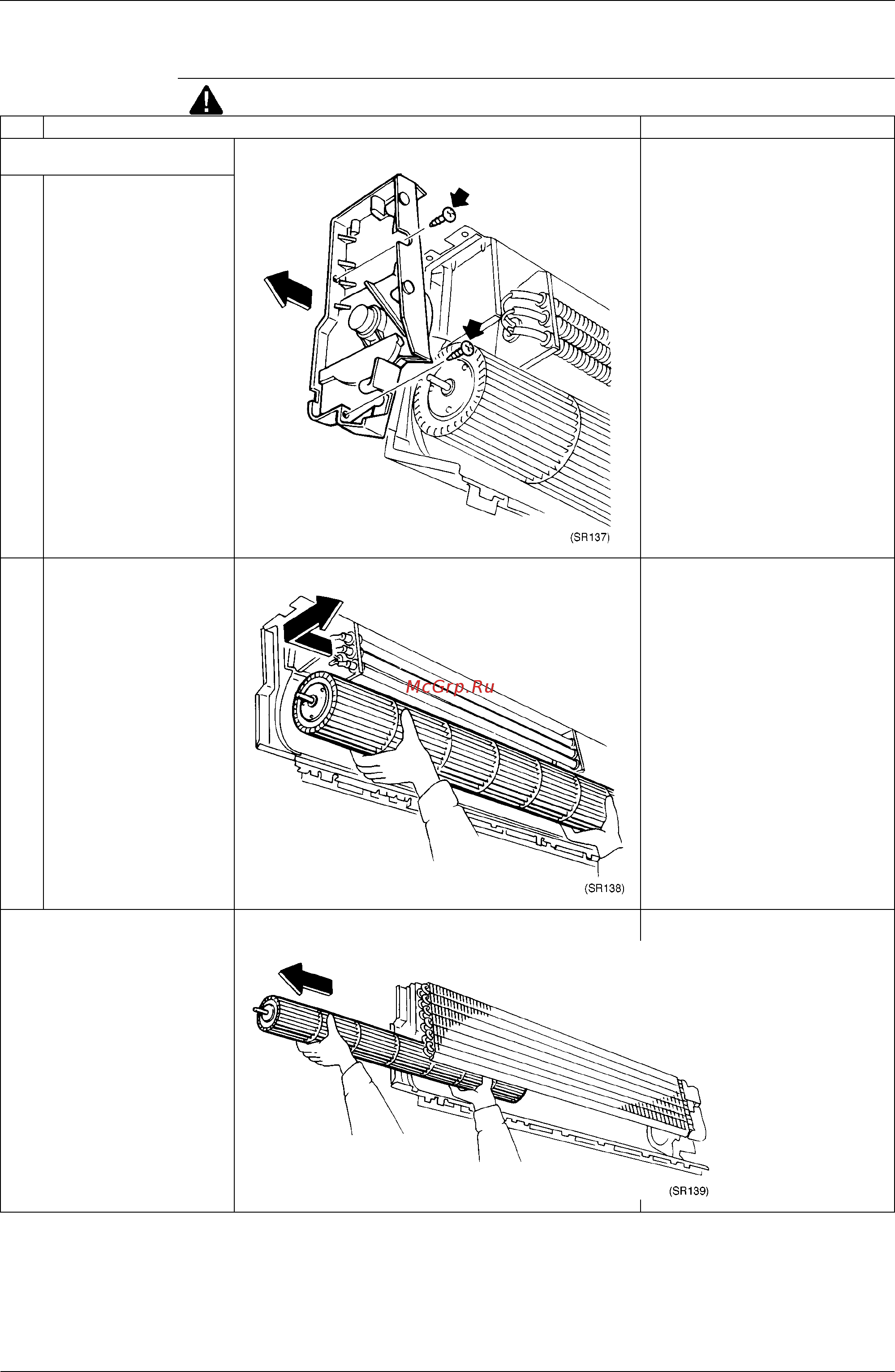 Daikin FHYB45FV1 [183/244] Removal of fan rotor