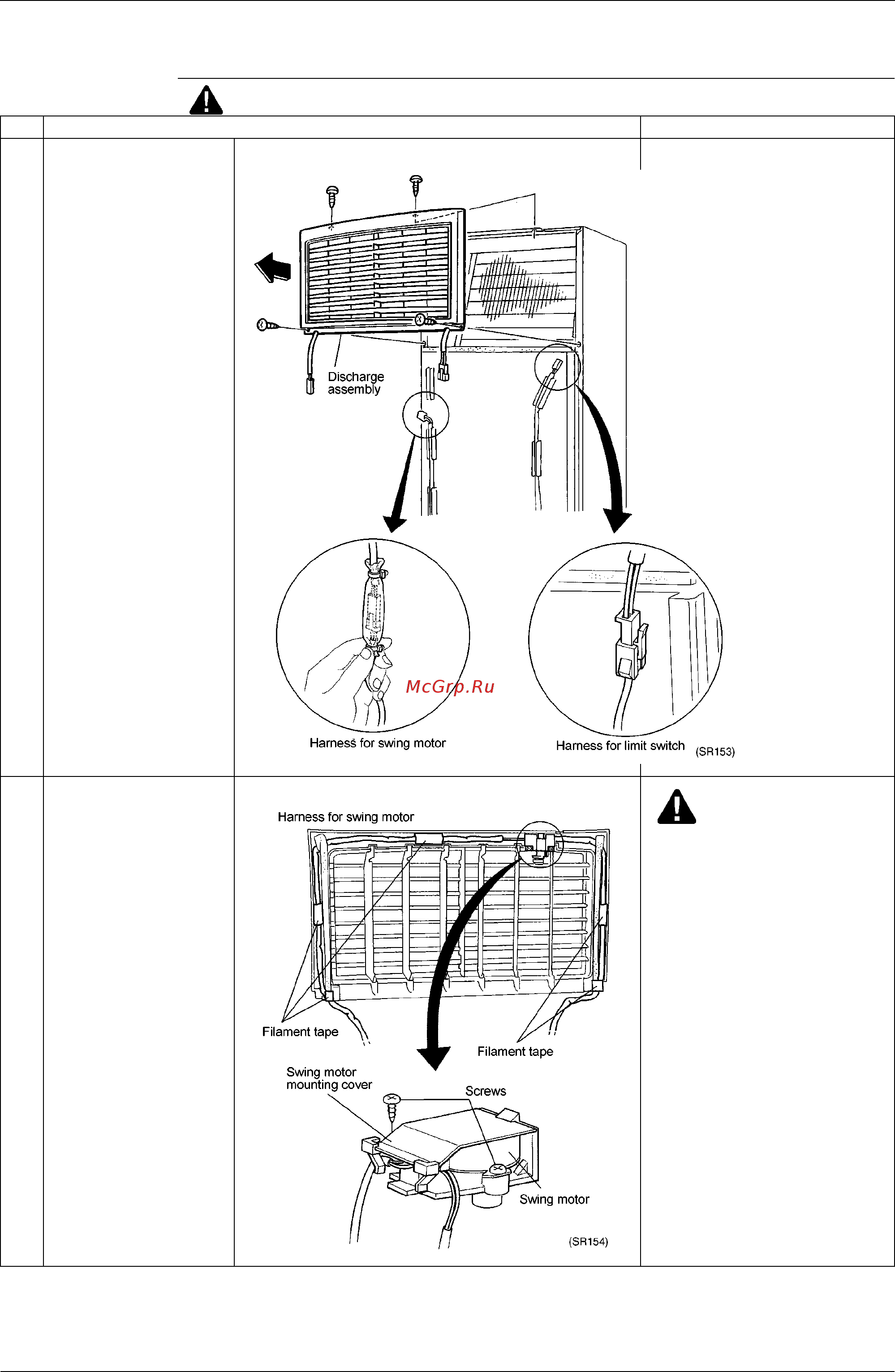 Daikin FVY100LVE [189/244] Removal of swing motor
