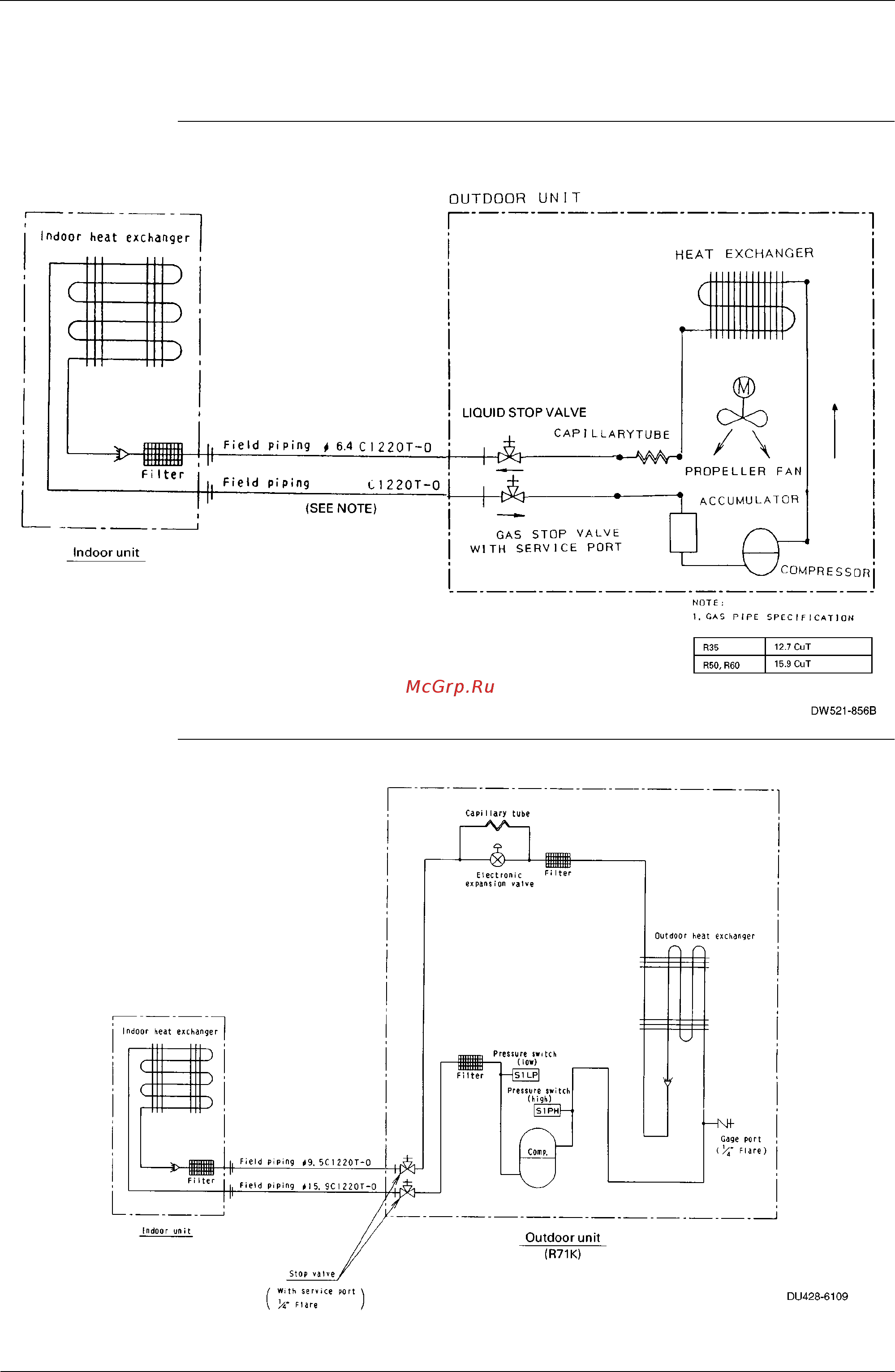 Daikin FAY100FAVE [203/244] Piping diagrams